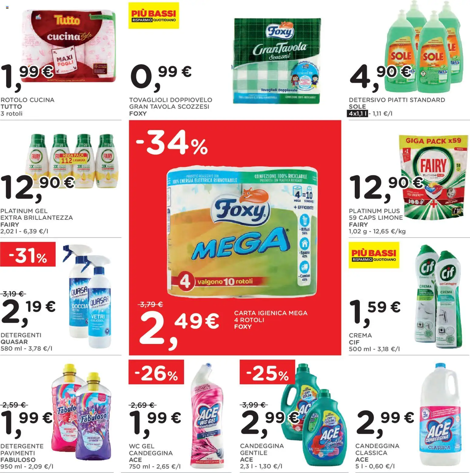 Volantino Poli del 01/07/2026 | Pagina: 30 | Prodotti: Detergente, Candeggina, Limone, Doccia