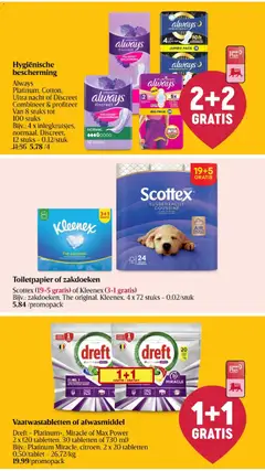Delhaize folder - Voorbeeld van een folder van Delhaize, geldig van 24/09/2026 | Pagina: 33 | Producten: Afwasmiddel, Vaatwastabletten, Tissues, Pads