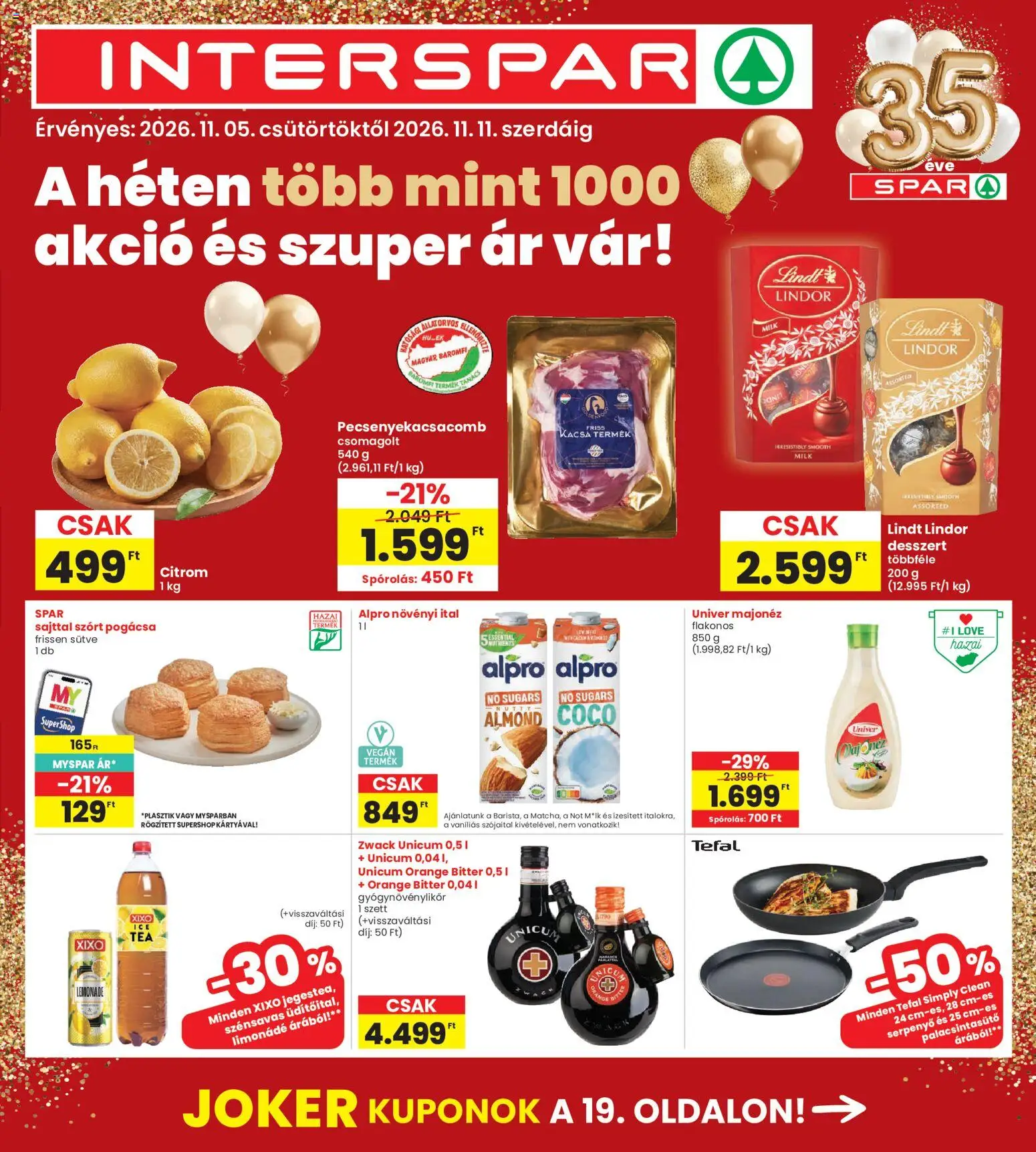 Interspar akciós ujság - amely érvényes a következő dátumtól: 2026.11.05. | Oldal: 1