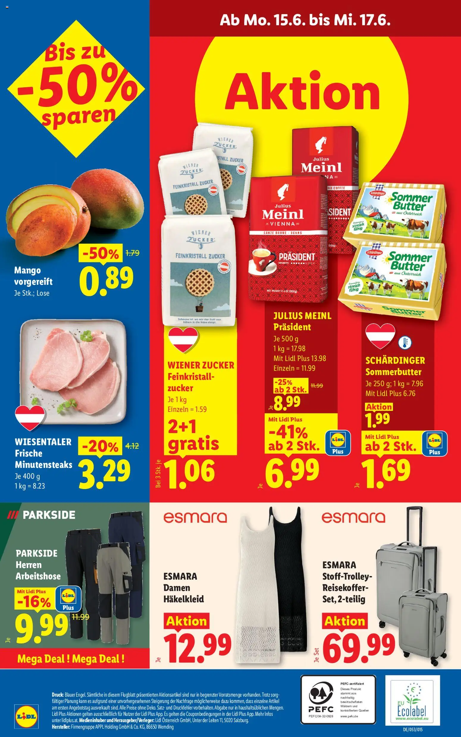 Lidl Flugblatt - Eisenstadt, Ebenfurth, Mattersburg gültig ab 11.06.2026 | Seite: 35 | Produkte: Zucker, Mango, Butter