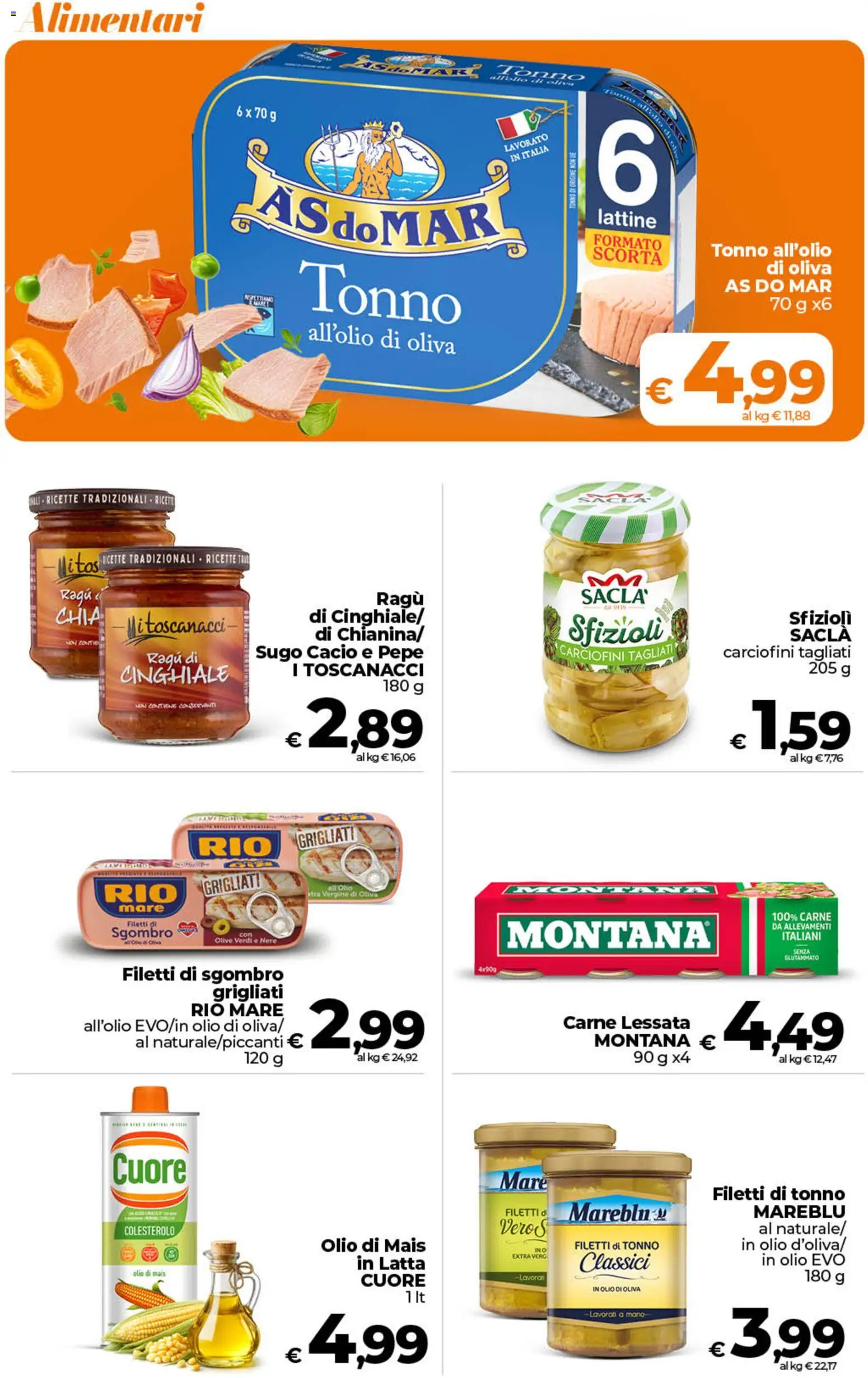 Volantino Ipercoop del 07.04.2026 | Pagina: 35 | Prodotti: Olive, Ragú, Mais, Olio di Oliva