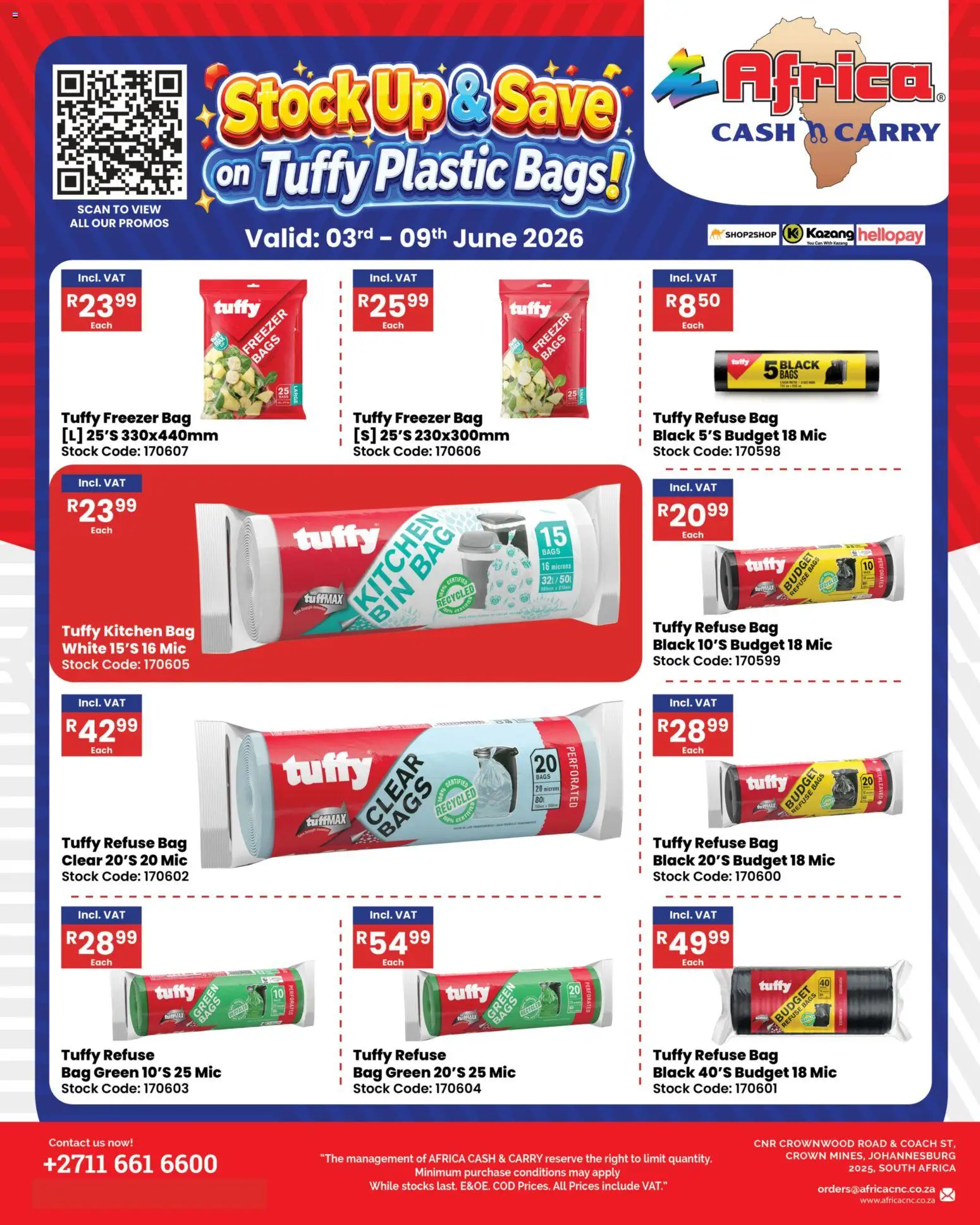 New Africa Cash & Carry catalogue – valid from 03.06.2026 | Page: 1