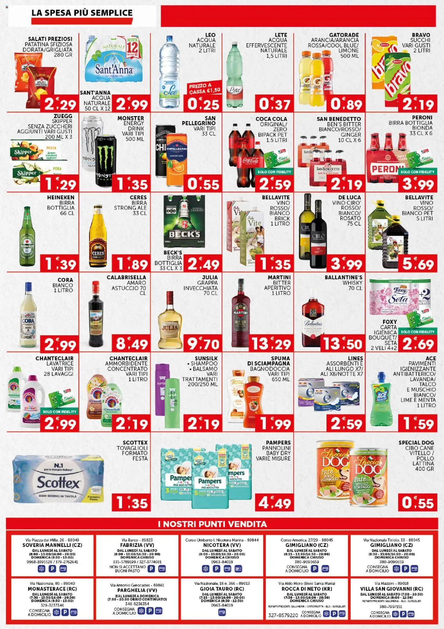 Volantino SISA del 15/10/2026 | Pagina: 4 | Prodotti: Pannolini, Whisky, Coniglio, Menta