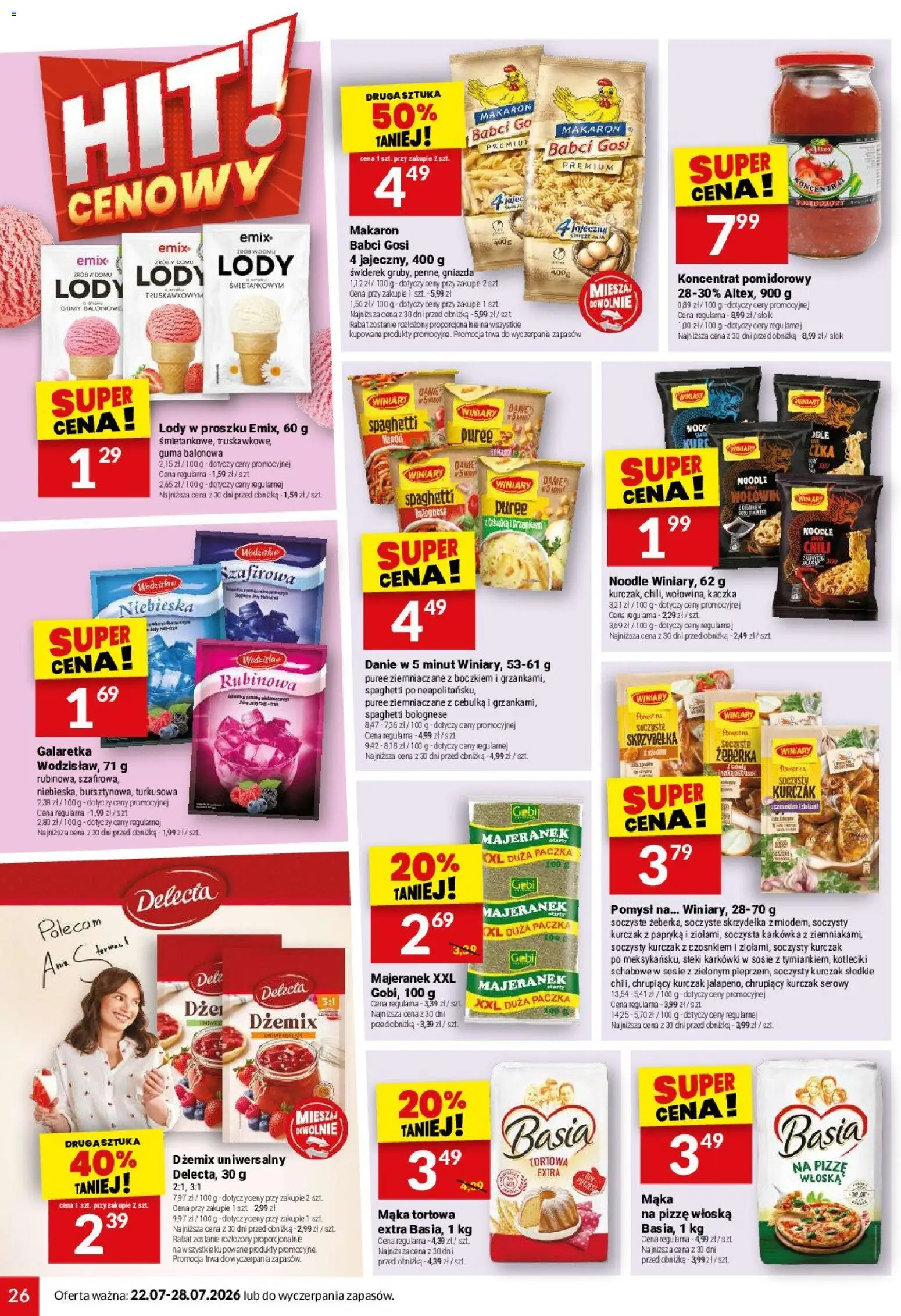 Twój Market gazetka od 22.07.2026 | Strona: 26 | Produkty: Karkówka, Gumy, Papryka, Makaron