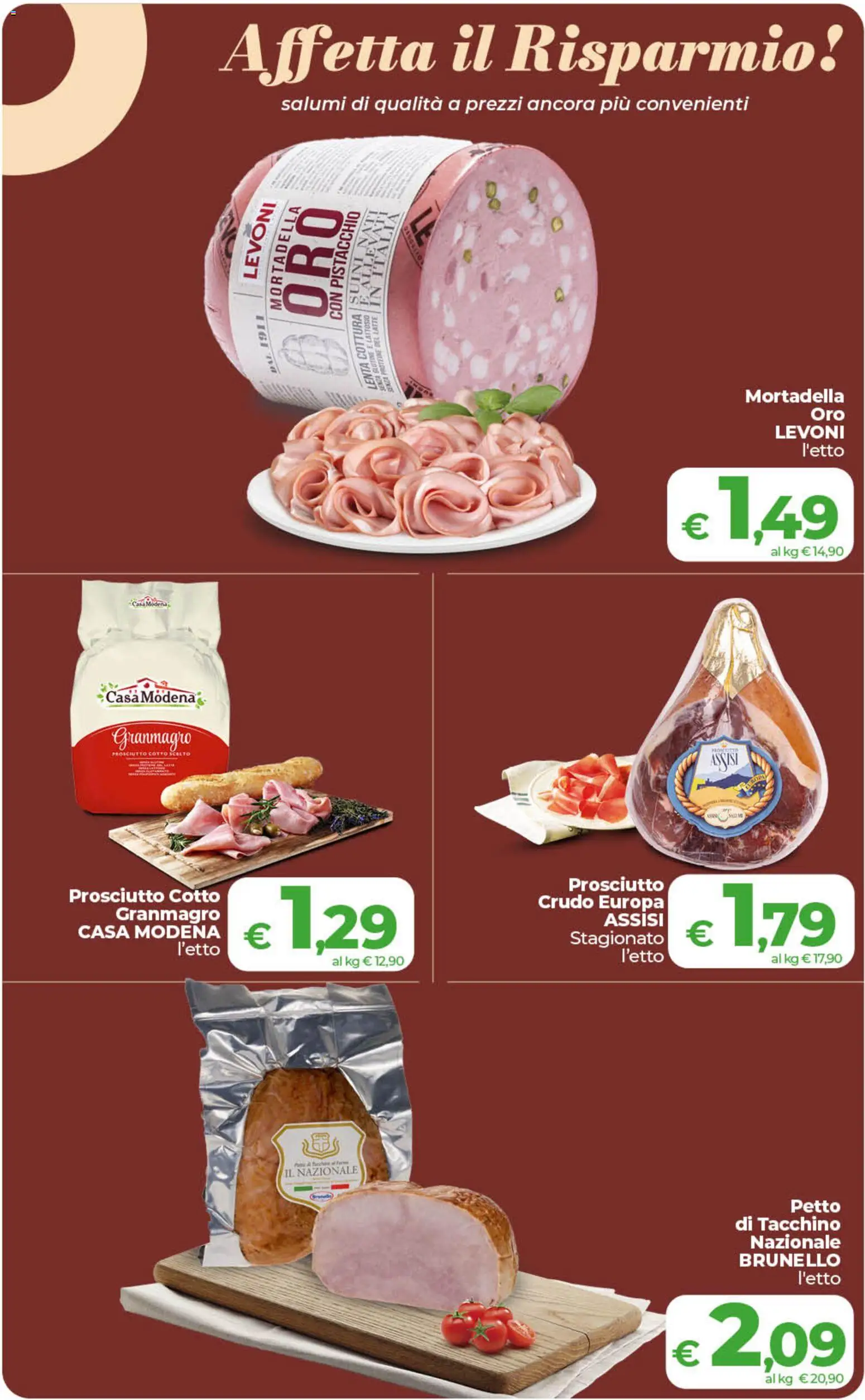 Volantino COOP del 01/09/2026 | Pagina: 10 | Prodotti: Senza glutine, Prosciutto Cotto, Prosciutto, Mortadella