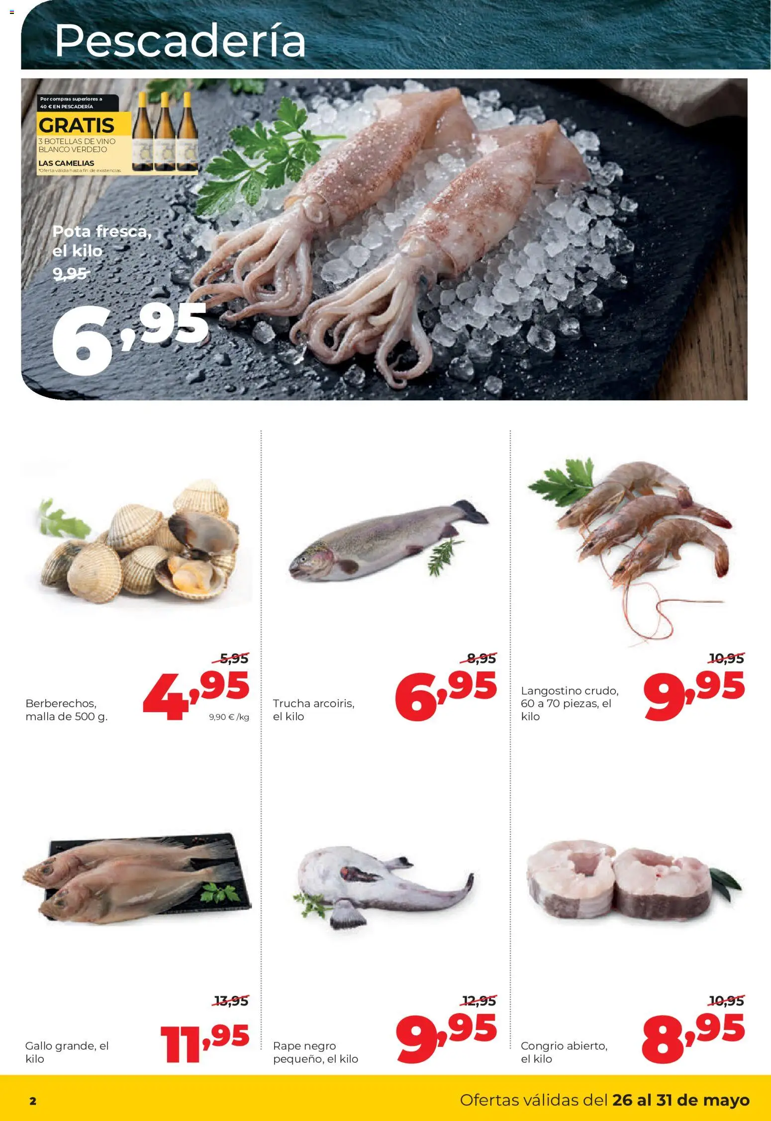 Alimerka folleto Asturias │ válido desde el 25.05.2026 | Página: 2 | Productos: Vino, Langostino