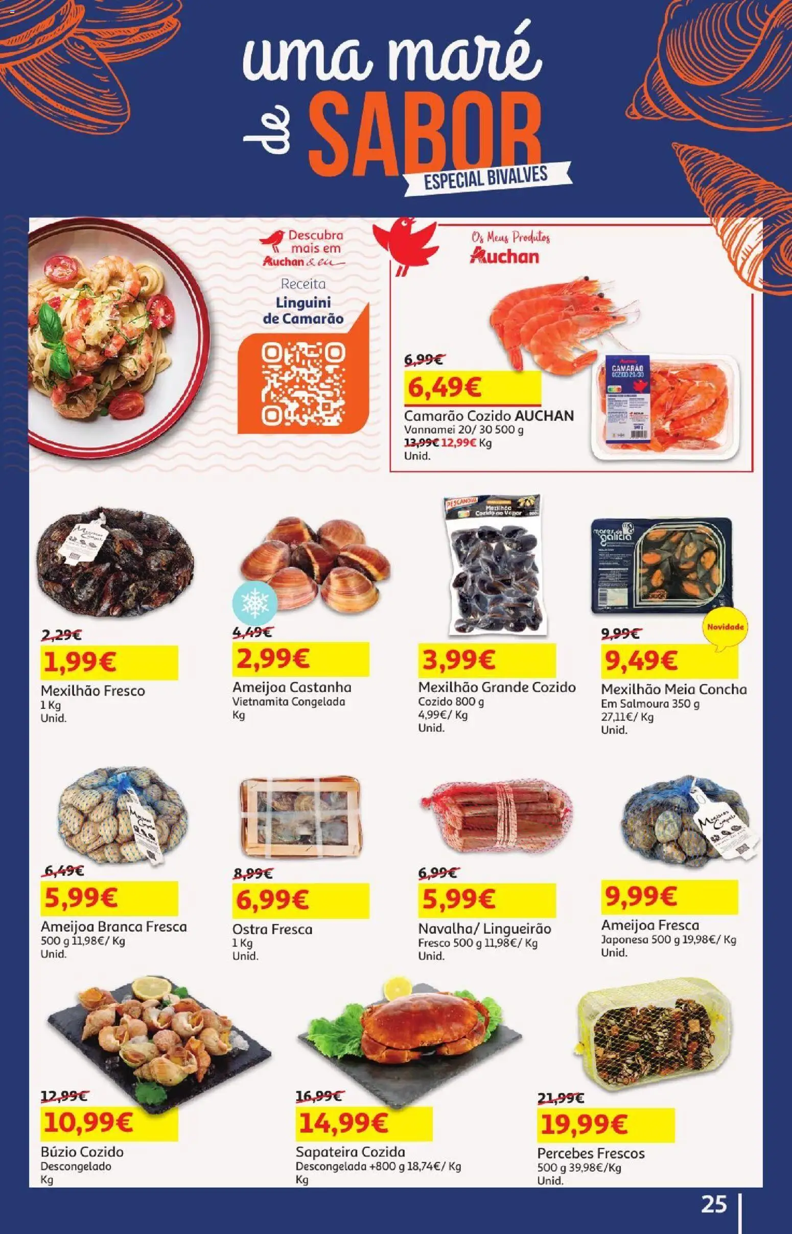 Auchan - Férias de Verão  Casa Verão │ válido de 22/07/2026 | Página: 25 | Produtos: Camarão, Sapateira