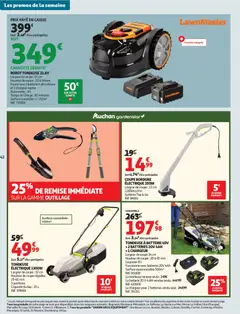 Auchan folder / publicité  - Voorbeeld van een folder van Auchan, geldig van 12.05.2026 | Pagina: 42 | Producten: Camera, Robot, La, Tondeuse