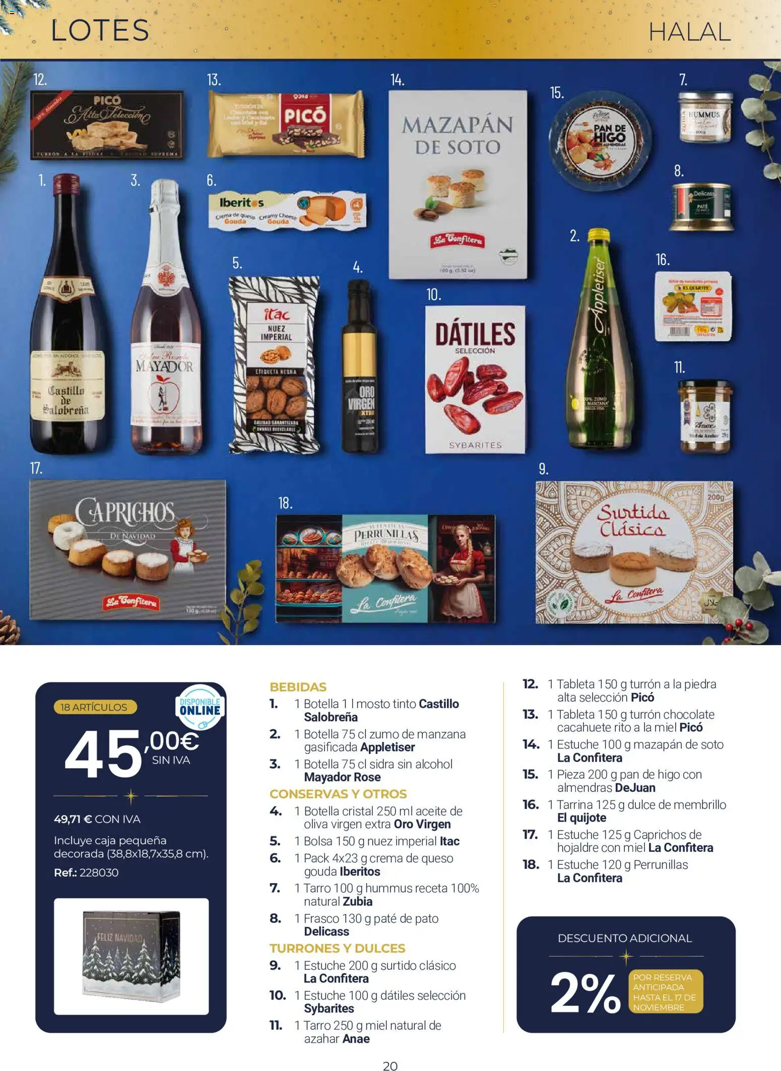 Makro Lotes y Cestas Navidad Centro │ válido desde el 03/09/2026 | Página: 20 | Productos: Pan, Paté, Hummus, Almendras
