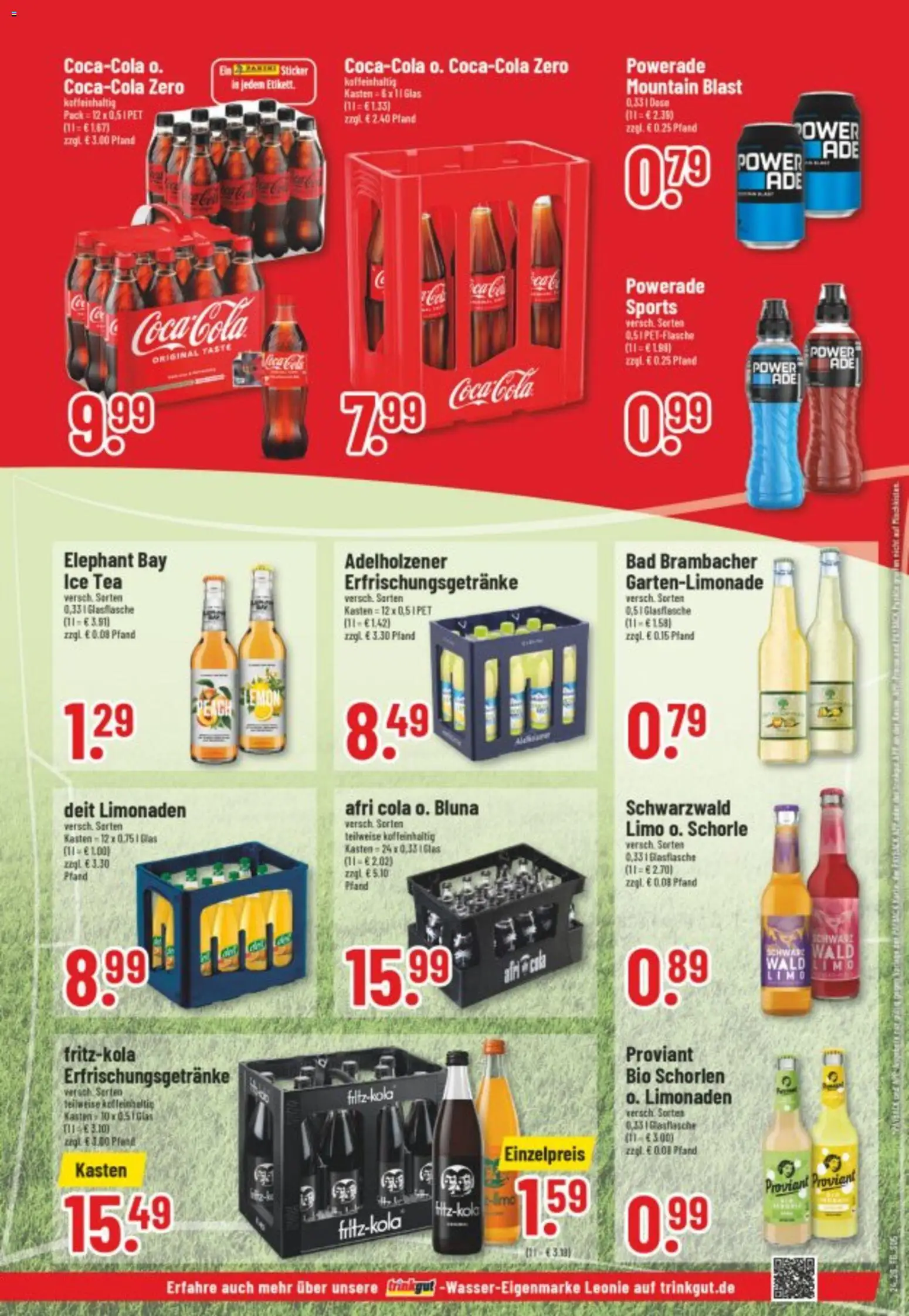 Trinkgut Prospekt – gültig ab 08.06.2026 | Seite: 5 | Produkte: Coca cola, Cola, Adelholzener, Powerade
