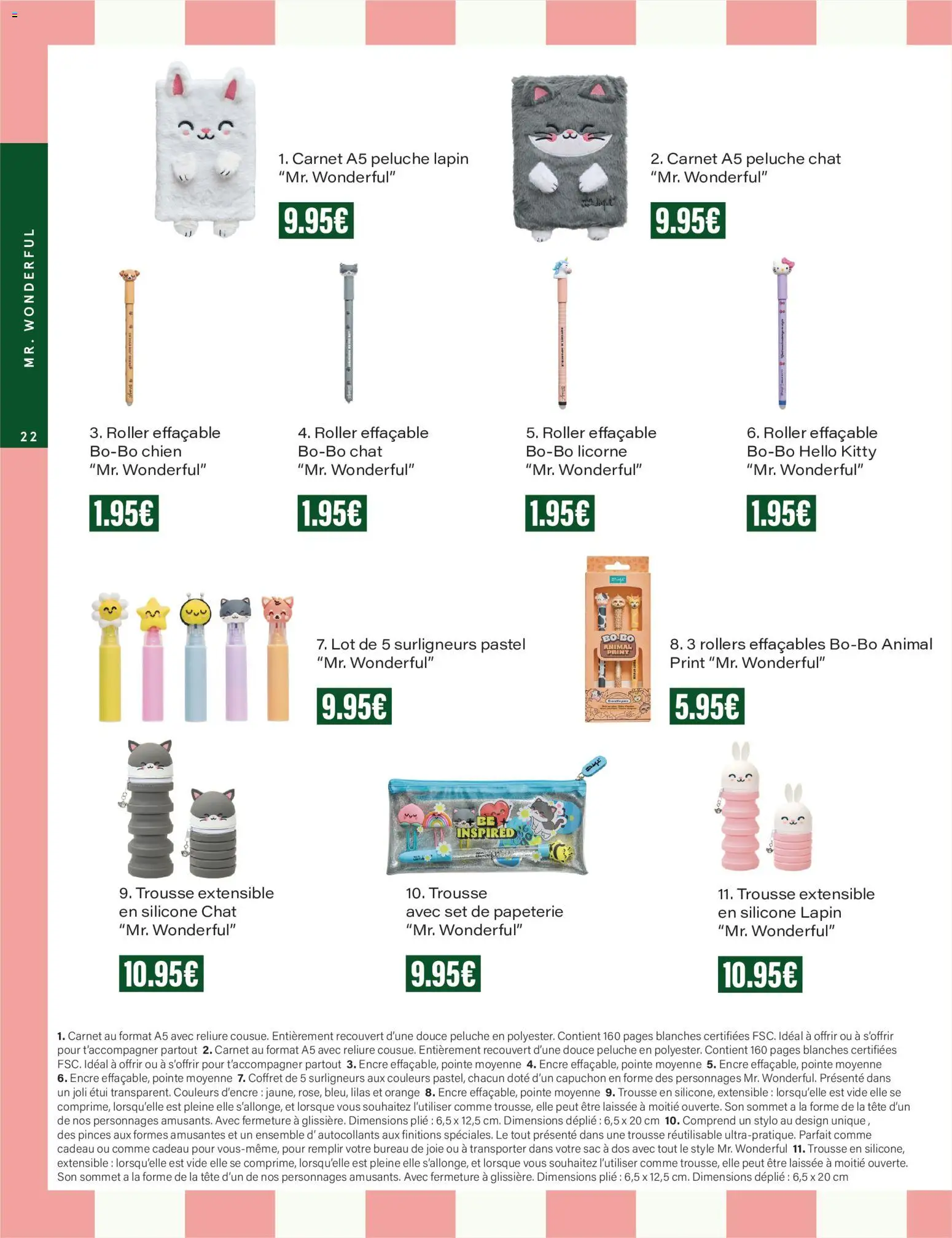 {H1} | Page: 22 | Produits: Étui, Orange, Peluche, Lapin