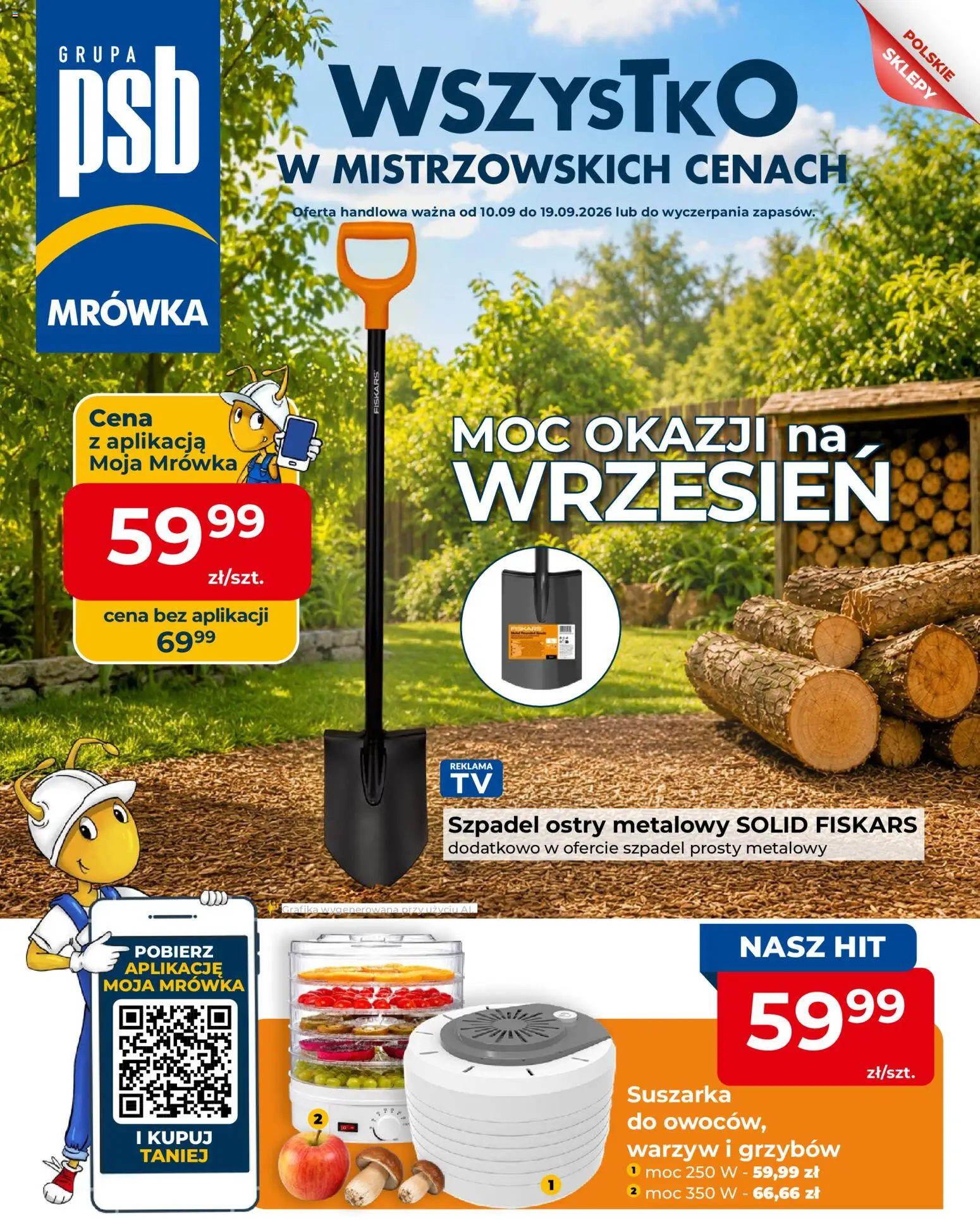 Mrówka gazetka od 10.09.2026 | Strona: 1 | Produkty: Suszarka
