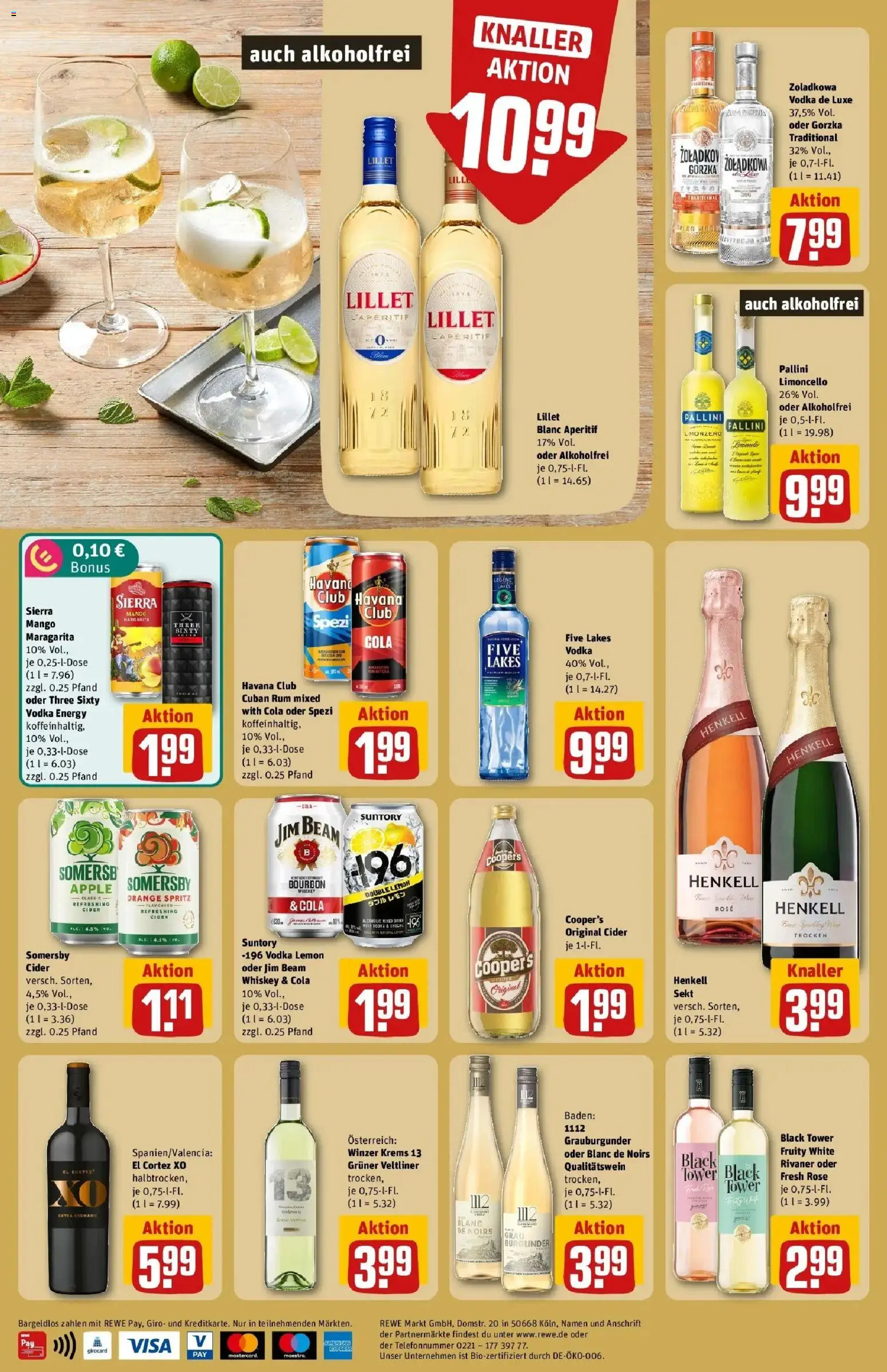 REWE Prospekt ab 03.08.2026 zum Blättern » Angebote | Seite: 28 | Produkte: Energy, Apple, Lillet, Limoncello