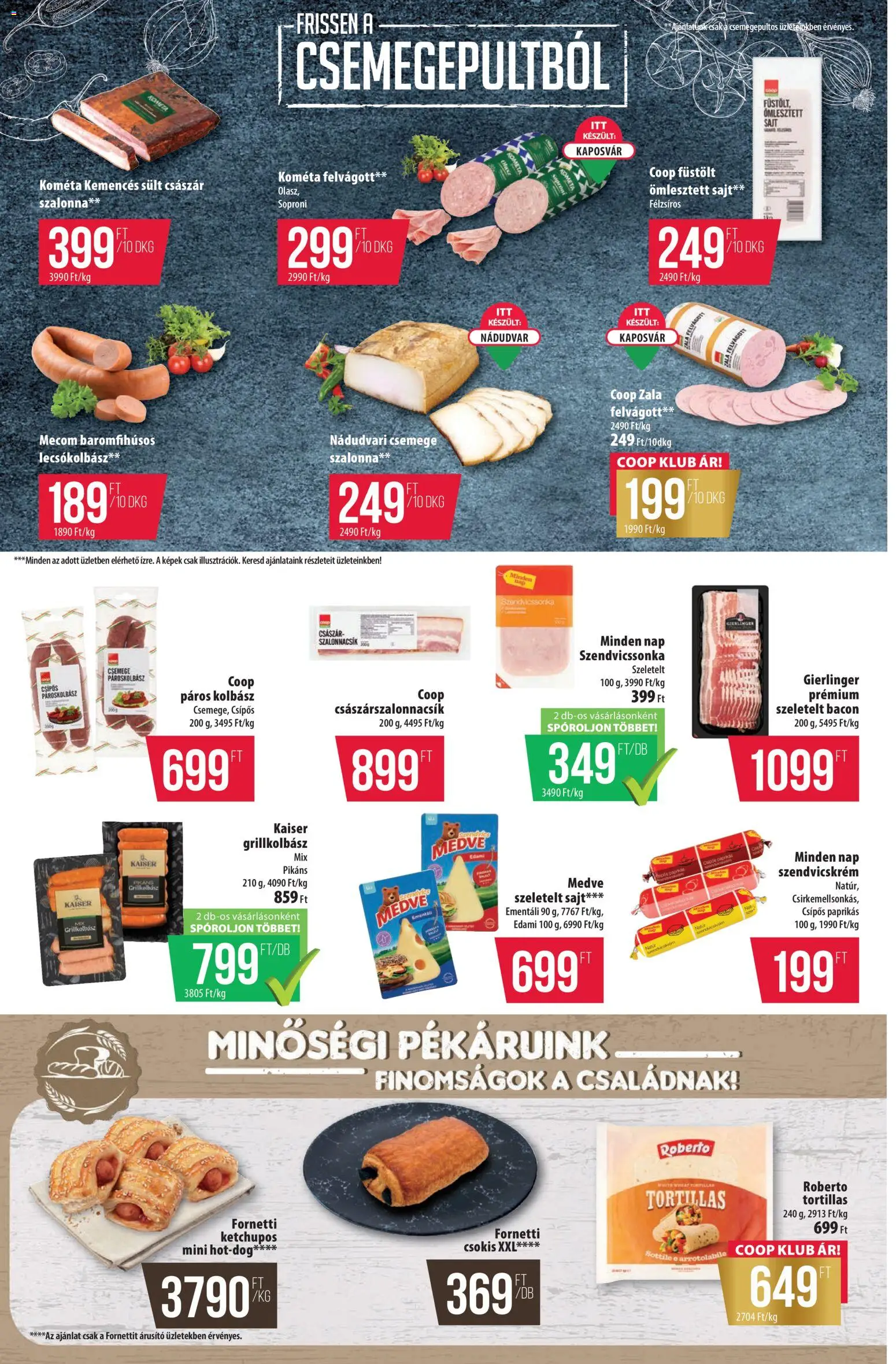 COOP akciós ujság - amely érvényes a következő dátumtól: 02.07.2026 | Oldal: 2 | Termékek: Kolbász, Grillkolbász, Lecsókolbász, Felvágott