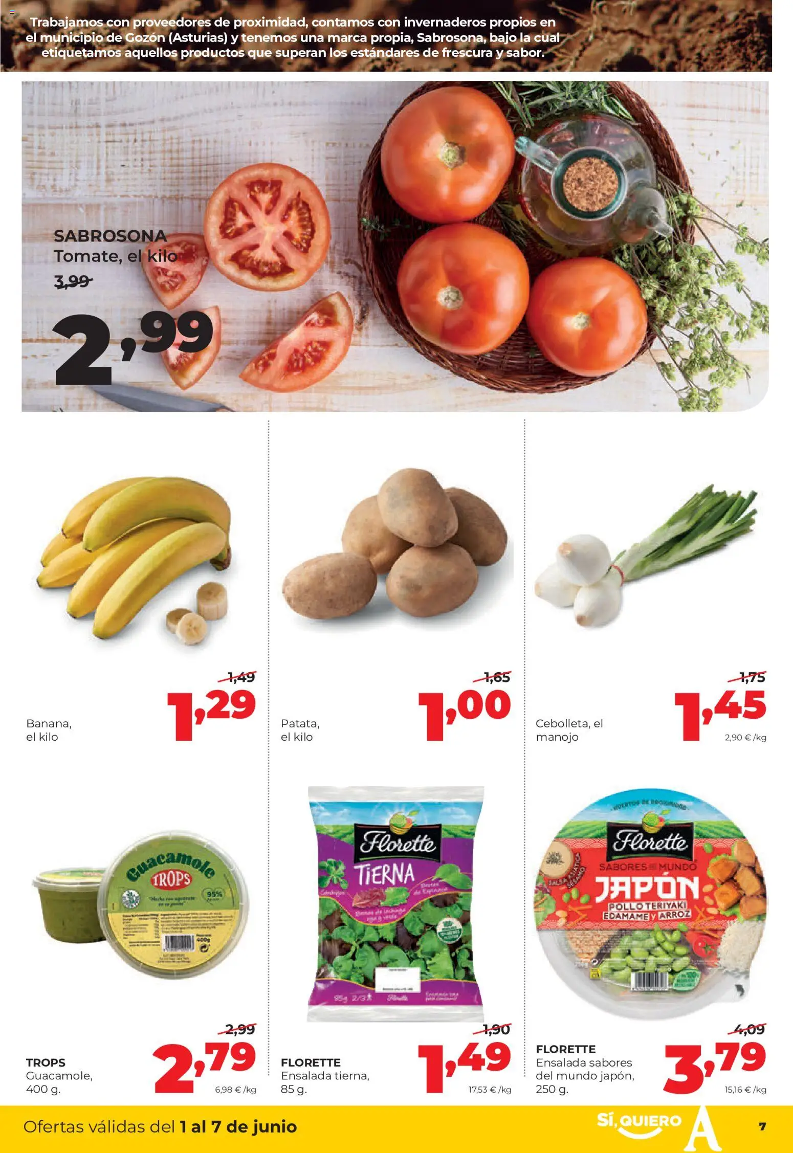 Alimerka folleto Asturias │ válido desde el 01.06.2026 | Página: 7 | Productos: Arroz, Guacamole, Ensalada