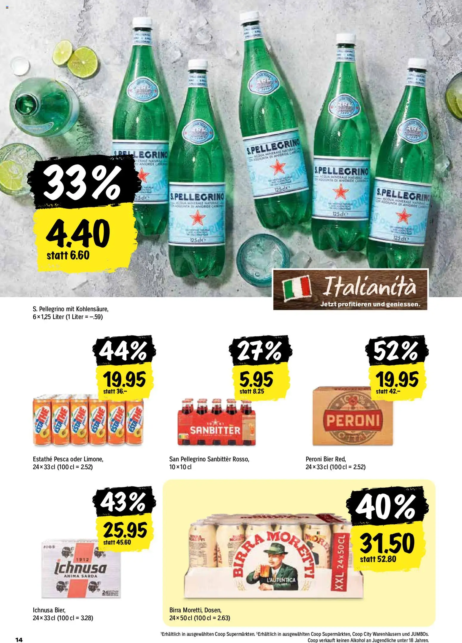 Coop aktionen – gültig ab 20.08.2026 | Seite: 14 | Produkte: Bier