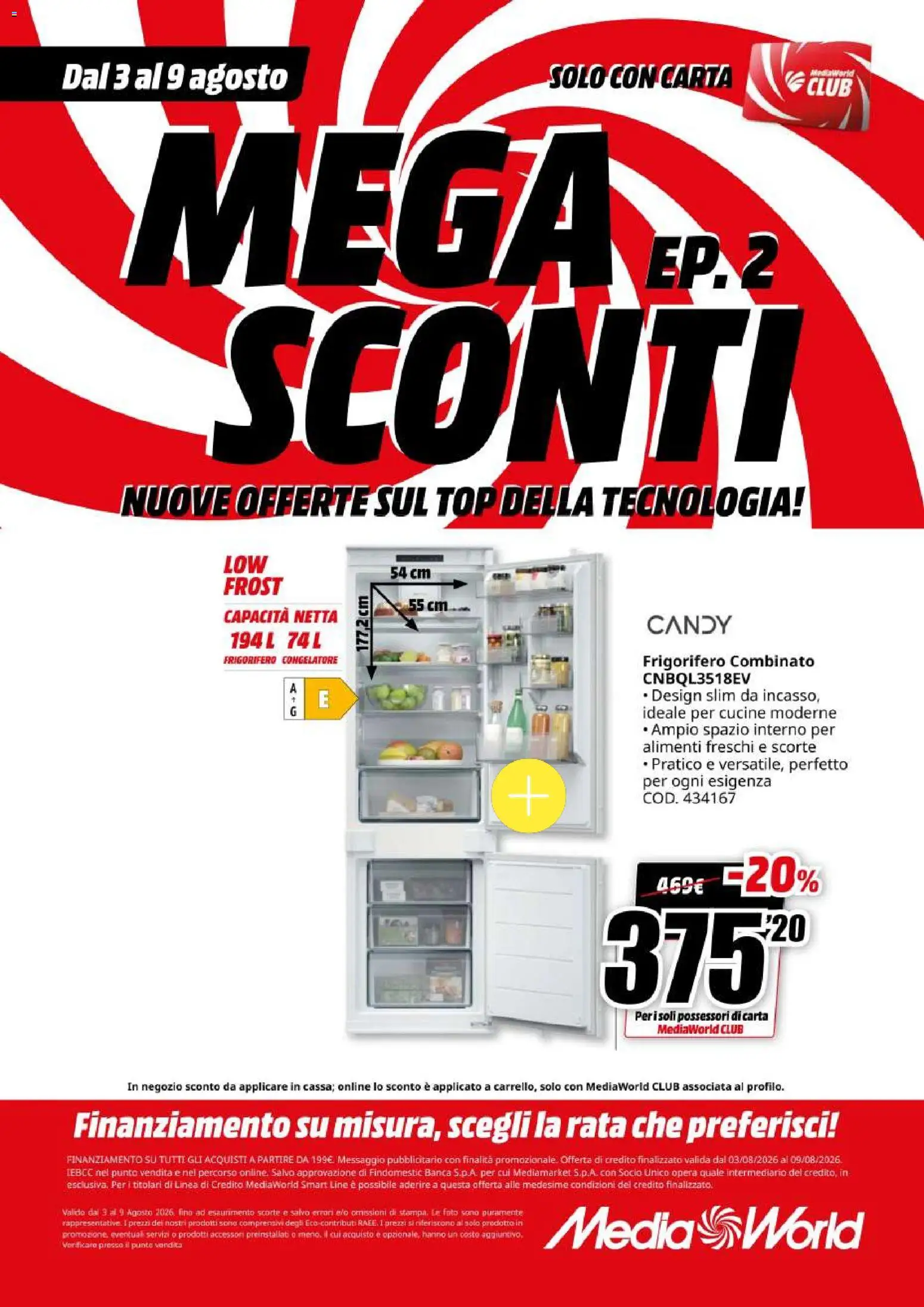 Volantino Media World del 03/08/2026 | Pagina: 58