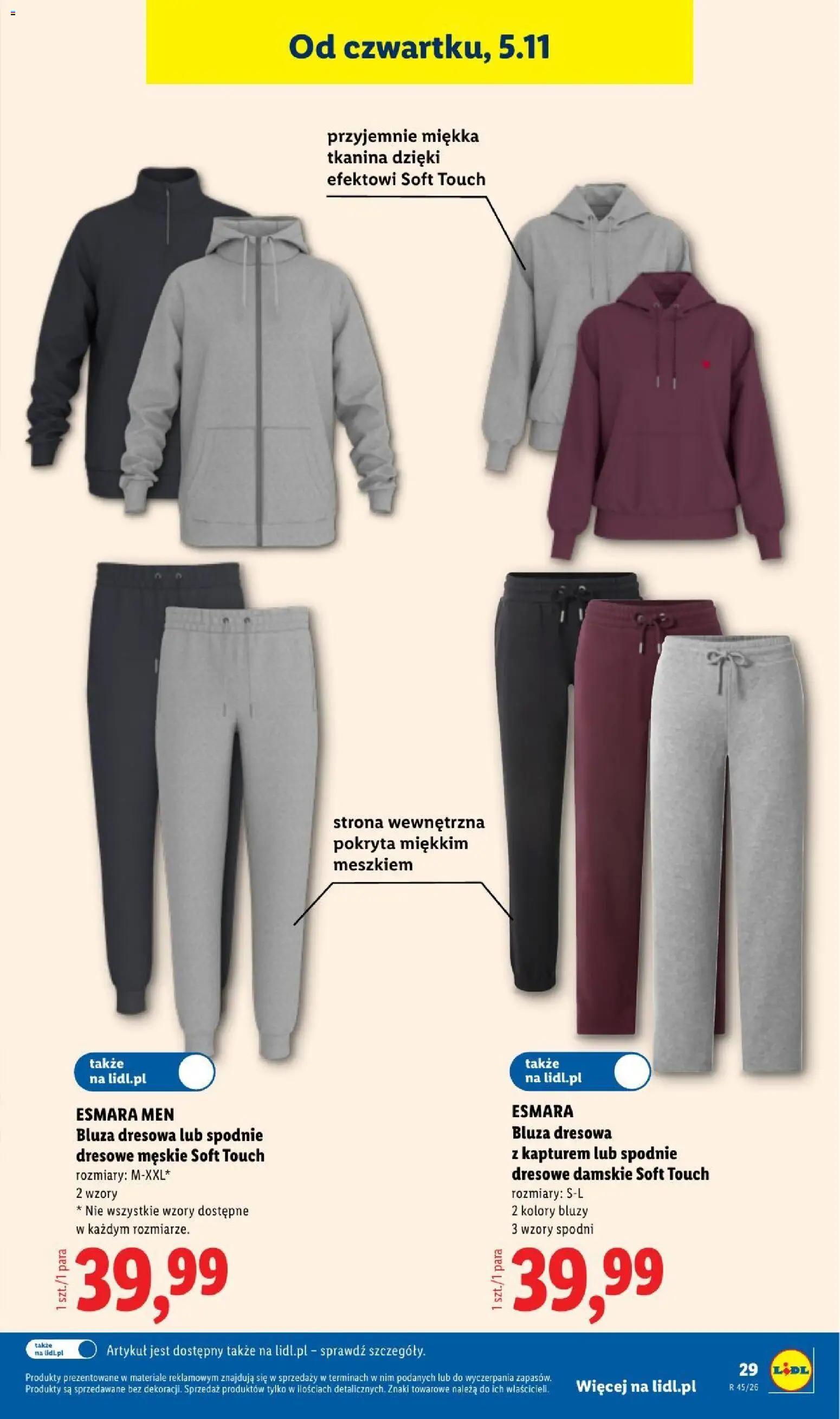 Lidl Katalog od 02.11.2026 | Strona: 35 | Produkty: Spodnie