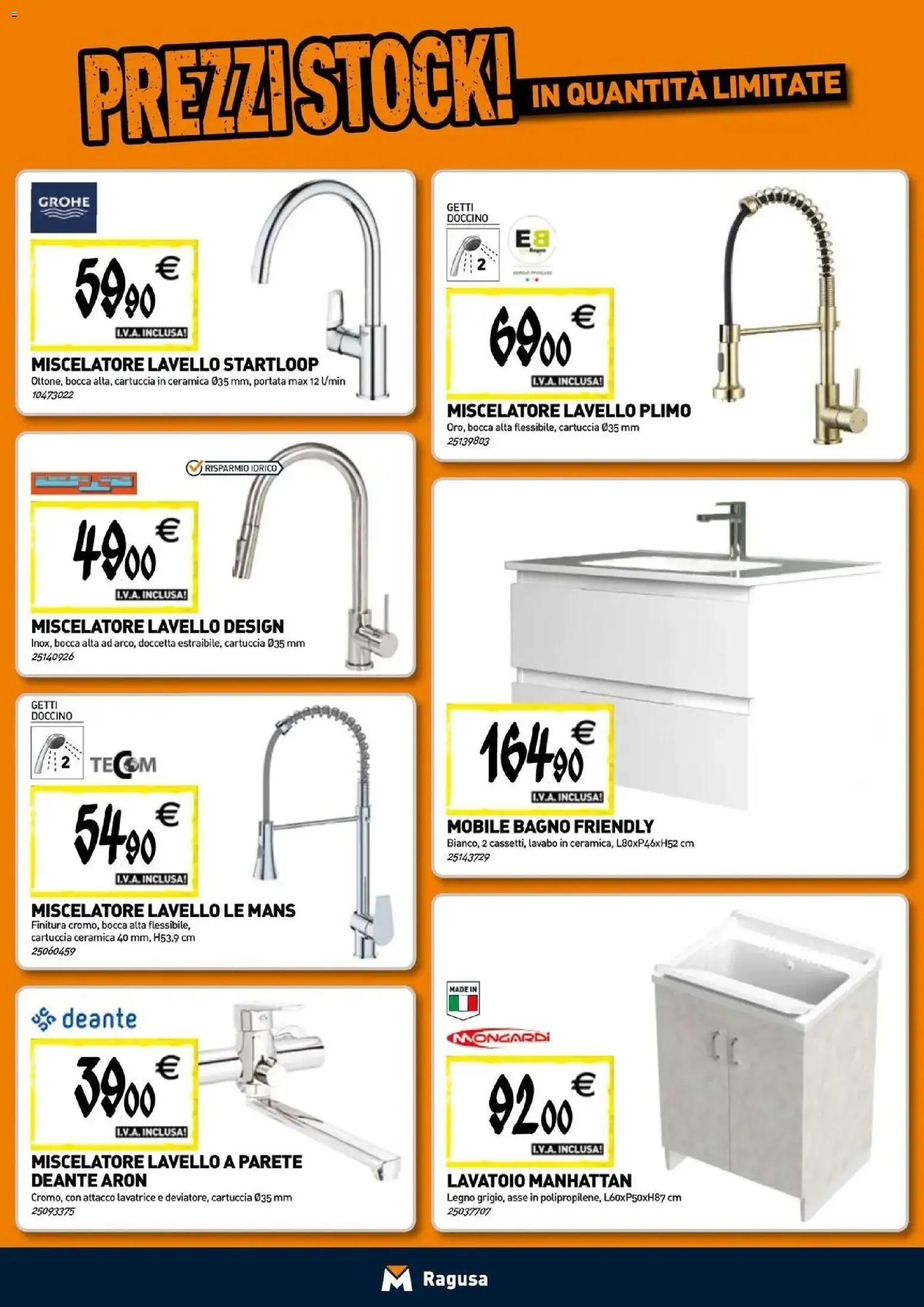 Volantino TECNOMAT del 24/09/2026 | Pagina: 5 | Prodotti: Mobile, Lavello, Miscelatore, Bagno