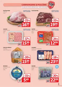 Ofertele Auchan valabile de la 09.09.2026 | Pagină: 3 | Produse: Zero, Grill, Pui, Salată