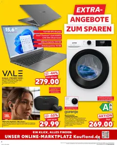 VALE Notebook >>V15D-6500Y-16512D<<<, Intel UHD Graphics 615, Windows 11 Home, Webcam 1,9 MP, Anschlüsse: HDMI, USB-C, 4 x USB-A, microSD-Slot, AUX-in, Akku 5.000 mAh, ca. 1,6 kg ab 07.05.2026 gültig | Seite: 6 | Produkte: Gewicht, Waschmaschine, Wasser, Notebook