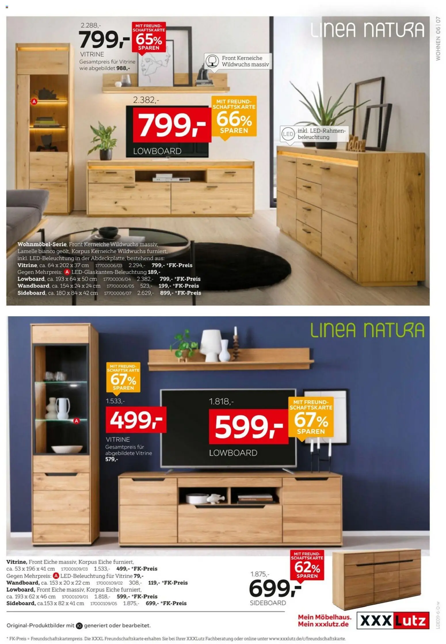 XXXLutz Bis zu 73% auf Wohnen – gültig ab 05.09.2026 | Seite: 7 | Produkte: Sideboard, Lowboard, Vitrine