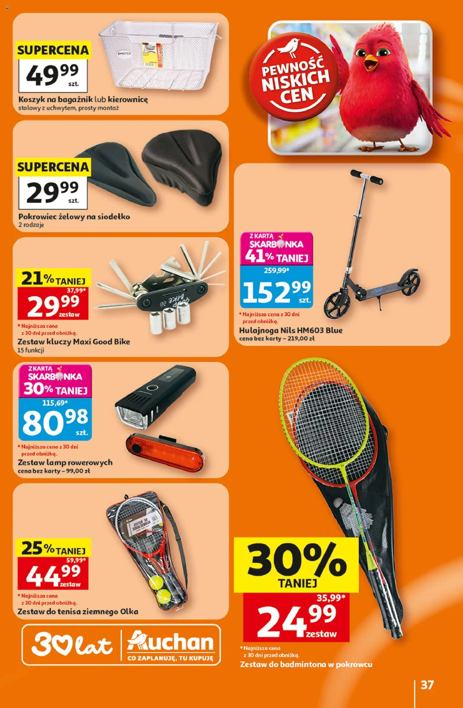 Auchan gazetka - 30 Lat Hipermarket od 16.07.2026 | Strona: 37 | Produkty: Karta