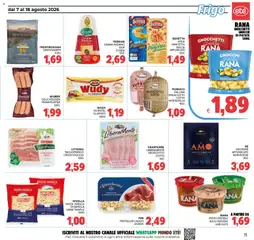 Anteprima del volantino Eté volantino valido a partire dal 07/08/2026 | Pagina: 11 | Prodotti: Tacchino, Grana Padano, Sugo, Gnocchetti