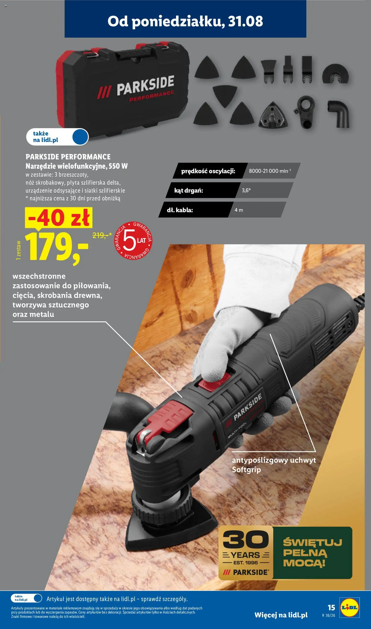 Lidl Polsko katalog od 31.08.2026 | Strana: 19 | Produkty: Parkside