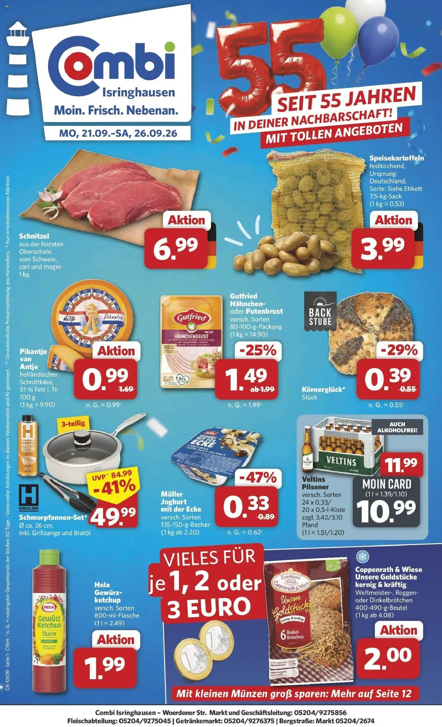 Combi Steinhagen Montag, 21. September Aktionspreise