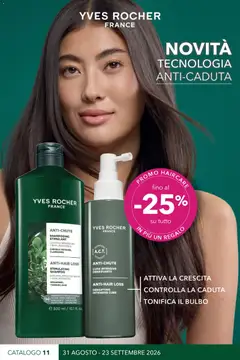 Anteprima del volantino Yves Rocher catalogo Tecnologia Anti-Caduta valido a partire dal 31/08/2026