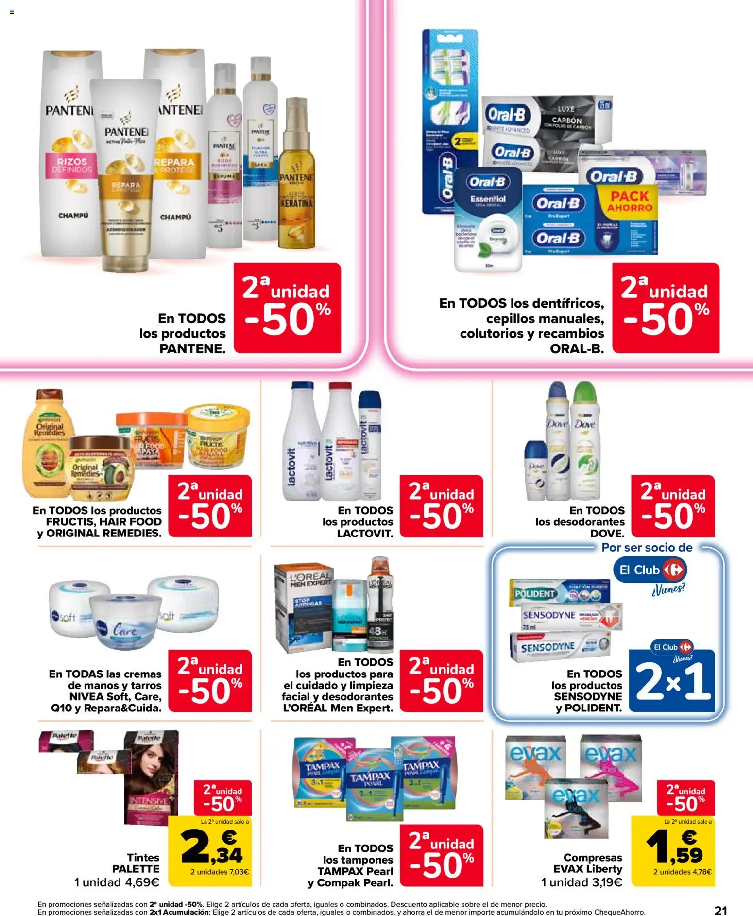 Carrefour Market folleto │ válido desde el 10/09/2026 | Página: 21 | Productos: Champú, Tampones, Compresas