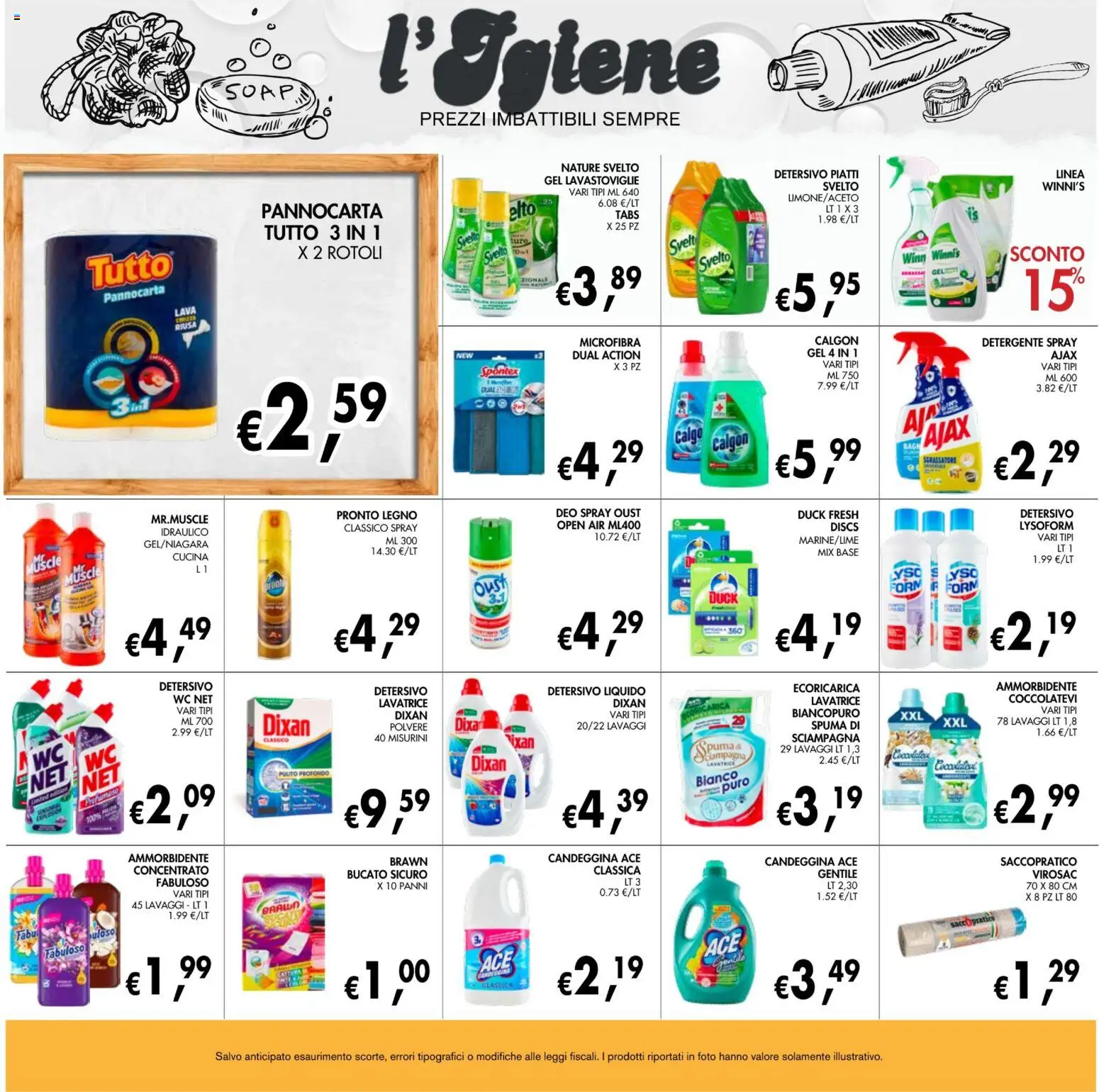 Volantino Coal del 08/10/2026 | Pagina: 23 | Prodotti: Piatti, Lavastoviglie, Panni, WC
