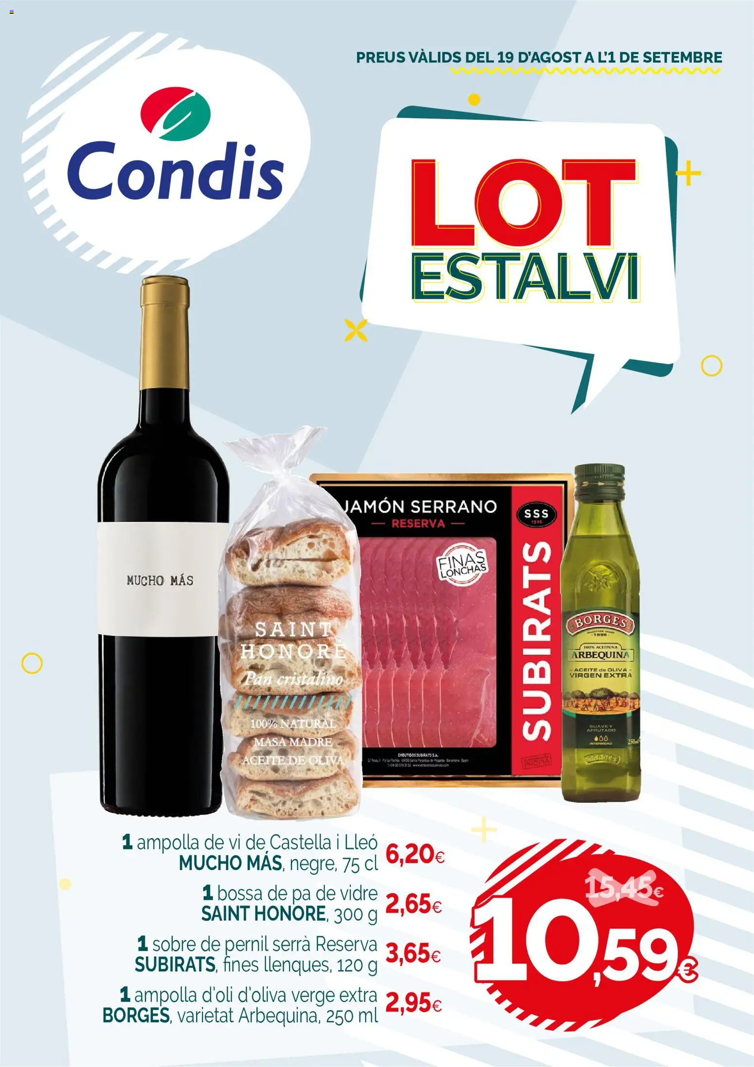 Condis folleto life │ válido desde el 19/08/2026 | Página: 1 | Productos: Jamón serrano, Masa, Aceite, Aceite de oliva