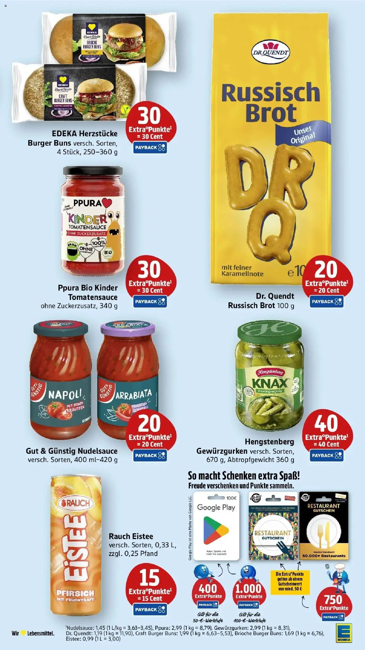 Edeka Prospekt Konstanz-Petershausen (ab 03.08.2026) » Angebote Online | Seite: 35 | Produkte: Burger, Pfirsich, Brot, Fruchtsaft