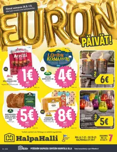 Halpa Halli-mainoslehti voimassa 26/08/2026 alkaen