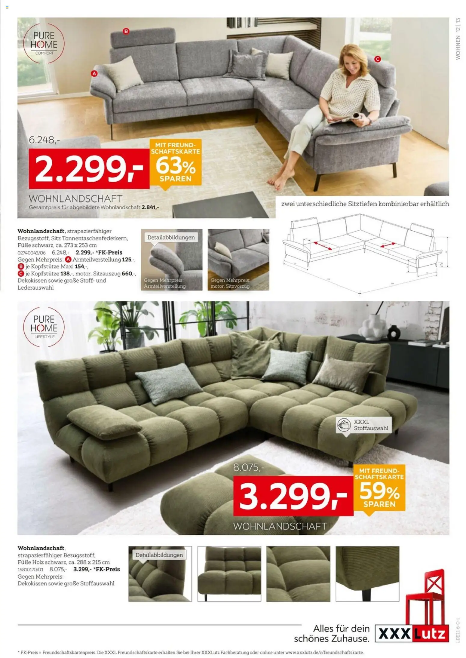 XXXLutz Polster Spezial – gültig ab 24.10.2026 | Seite: 12 | Produkte: Wohnlandschaft