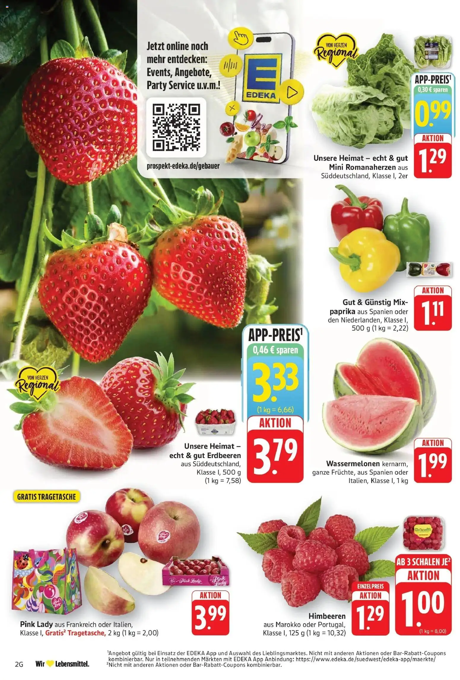 Edeka prospekt Göppingen	 – gültig ab 04.05.2026 | Seite: 4 | Produkte: Himbeeren, Apple, Paprika, Erdbeeren