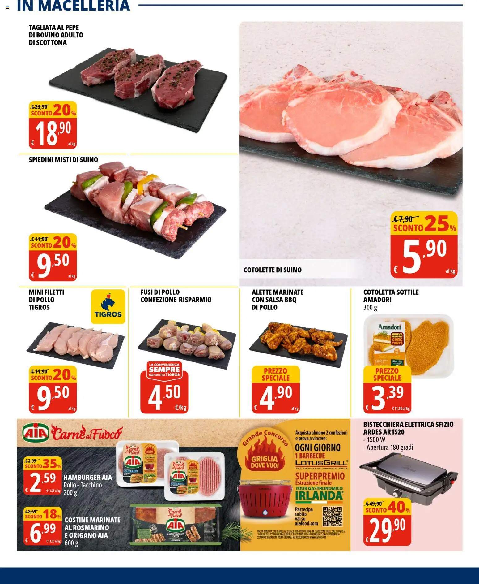 Volantino Tigros del 07.05.2026 | Pagina: 9 | Prodotti: Suino, Tacchino, Pepe, Barbecue