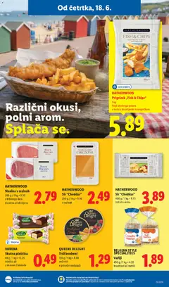 Lidl katalog akcije – veljaven od 18.06.2026 | Stran: 13 | Izdelki: Bonboni, Vaflji, Slanina, Sir