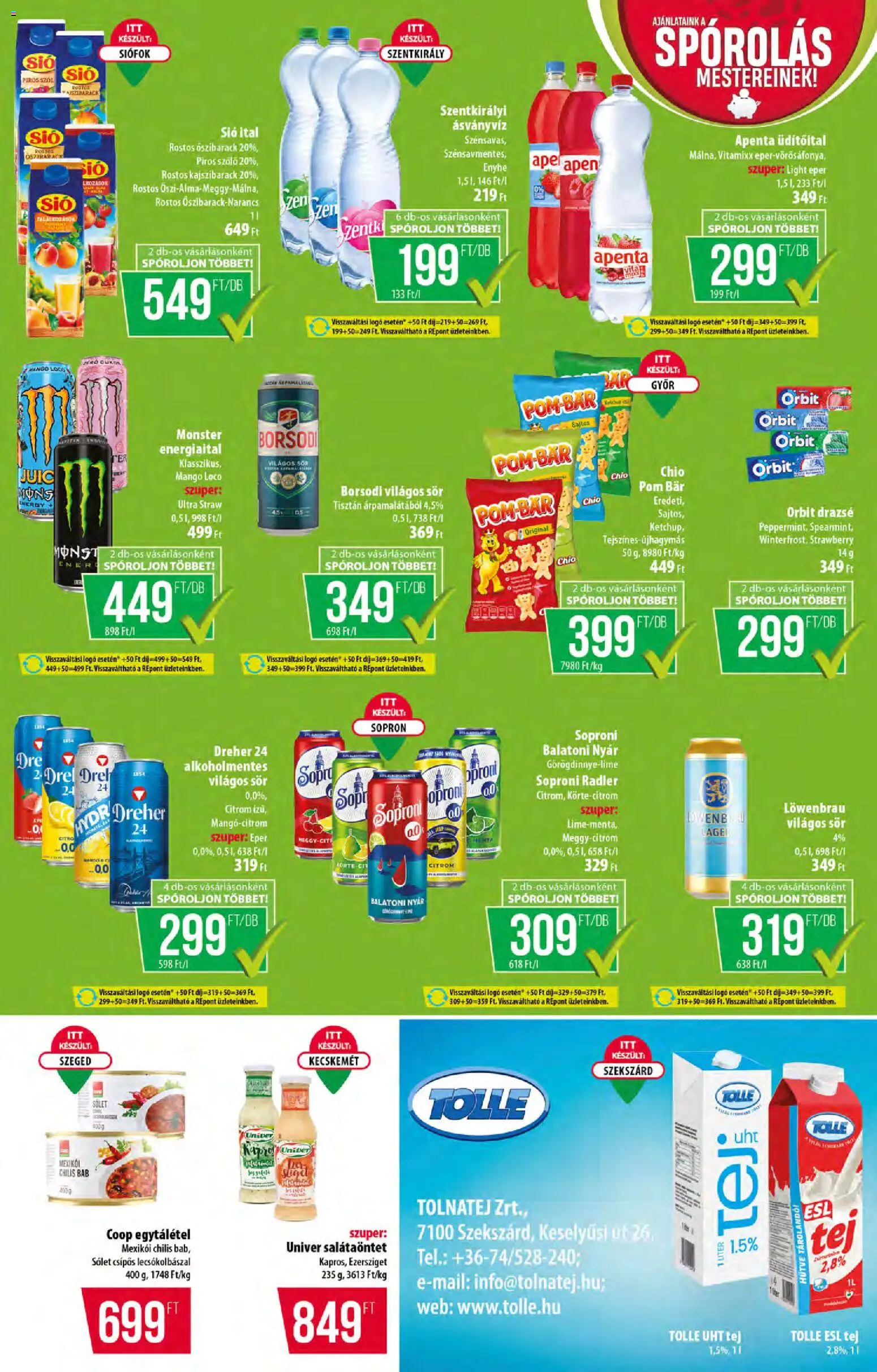 COOP akciós ujság - amely érvényes a következő dátumtól: 04.06.2026 | Oldal: 7 | Termékek: Őszibarack, Radler, Szentkirályi ásványvíz, Ketchup