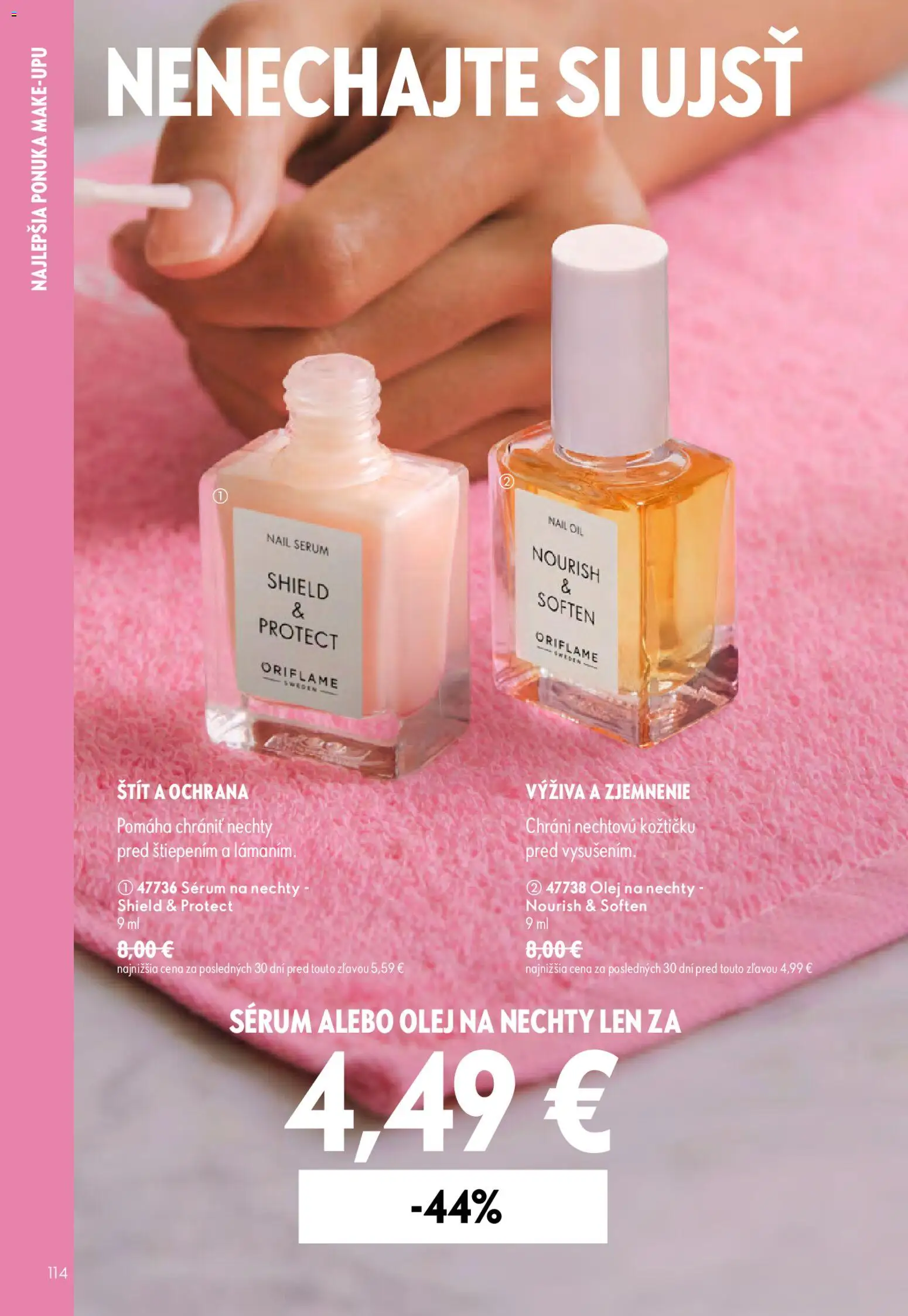 Nové Oriflame akcie – leták je platný od 09.09.2026 | Strana: 114 | Produkty: Olej