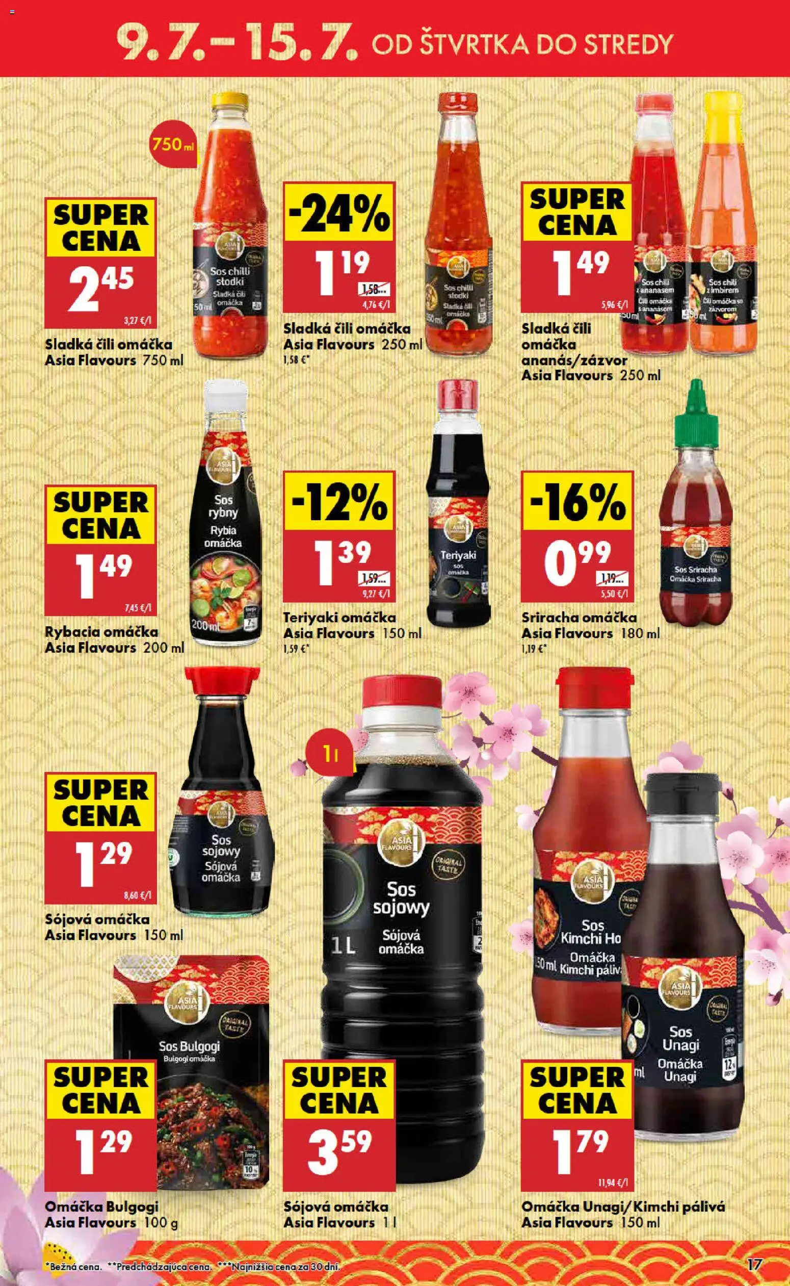 Nové Biedronka akcie – leták je platný od 09.07.2026 | Strana: 17 | Produkty: Chilli, Omáčka