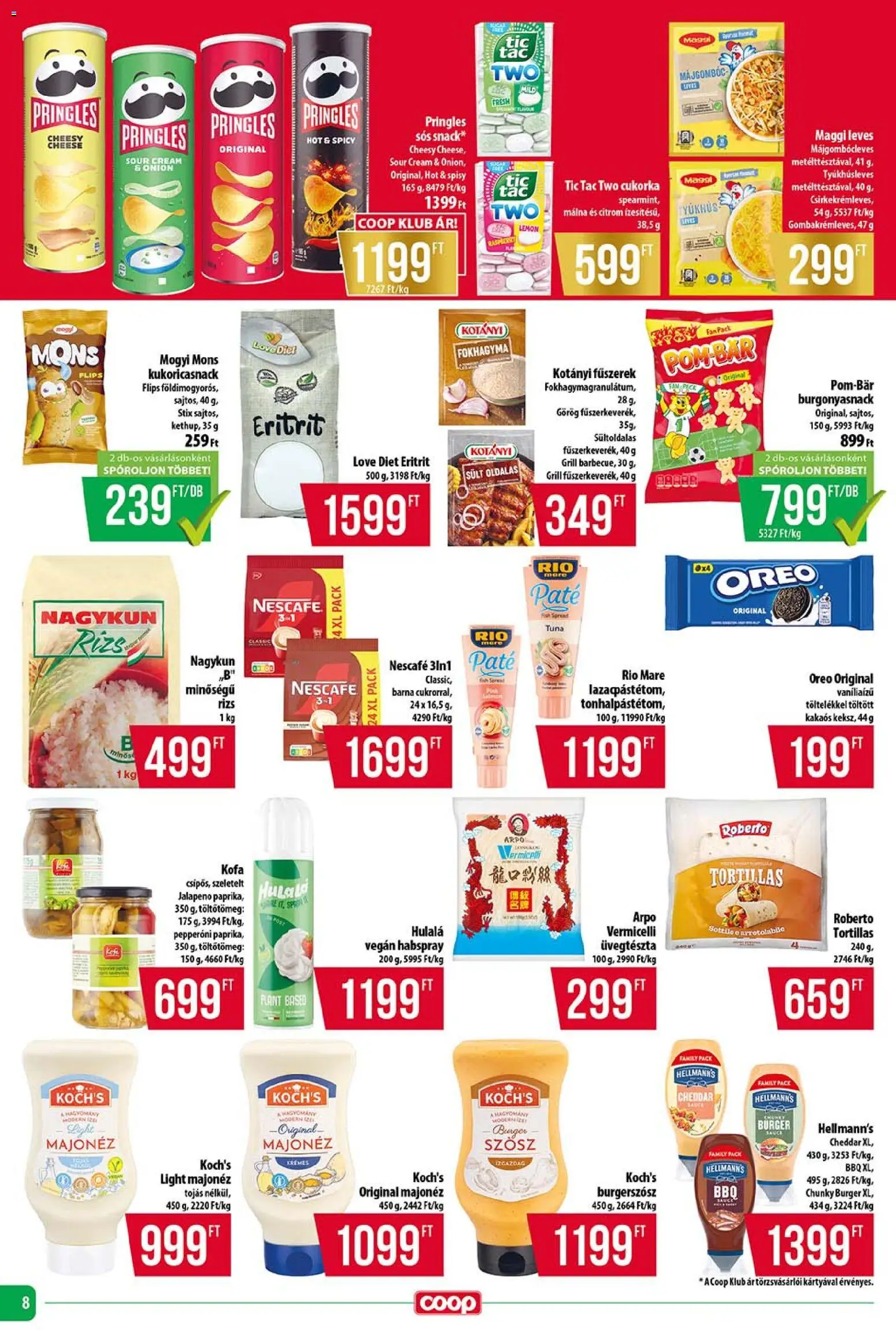COOP akciós ujság - amely érvényes a következő dátumtól: 18.06.2026 | Oldal: 8