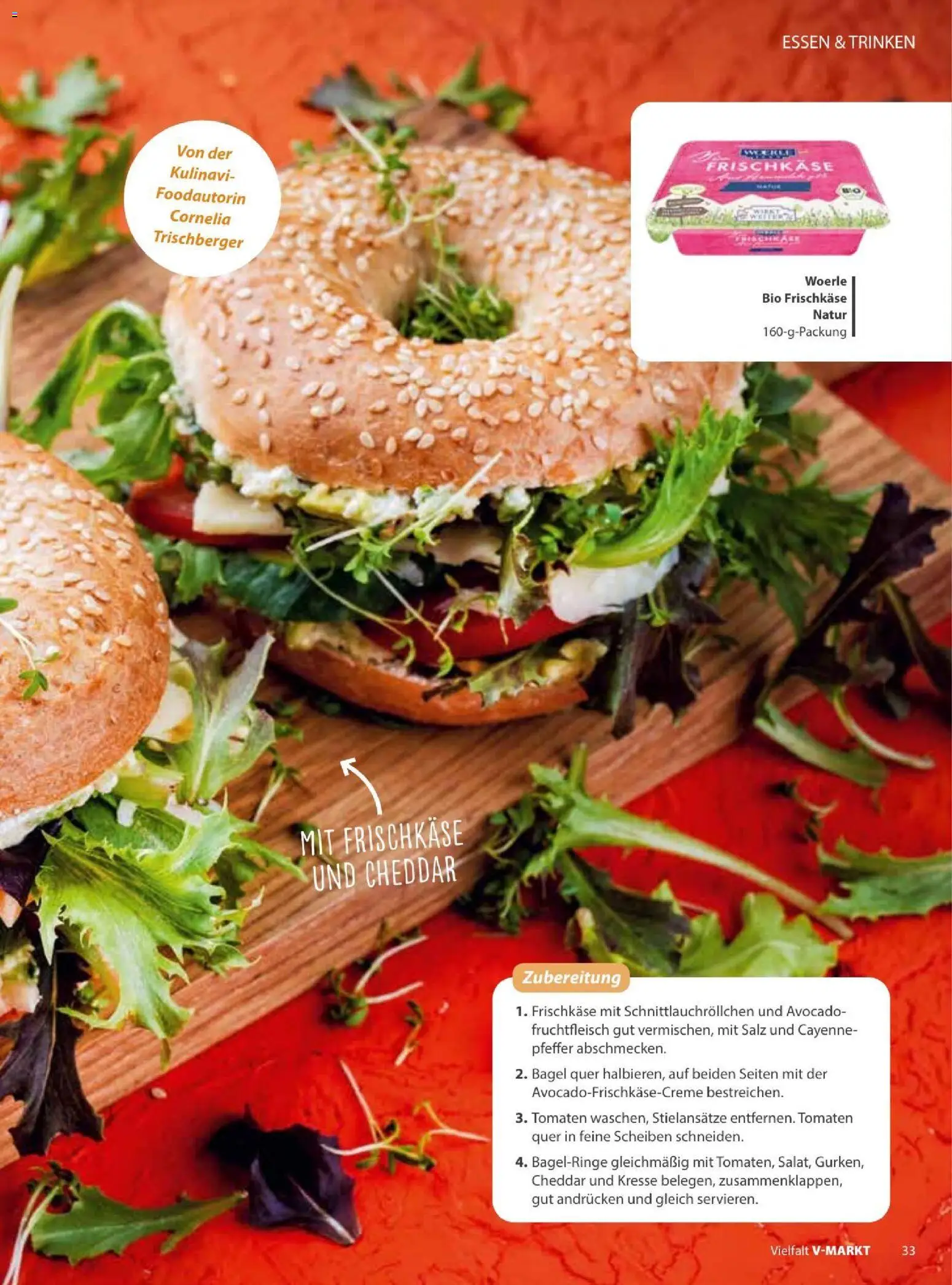 V-Markt Vielfals September / Oktober – gültig ab 01.09.2026 | Seite: 33 | Produkte: Tomaten, Avocado, Pfeffer, Frischkase