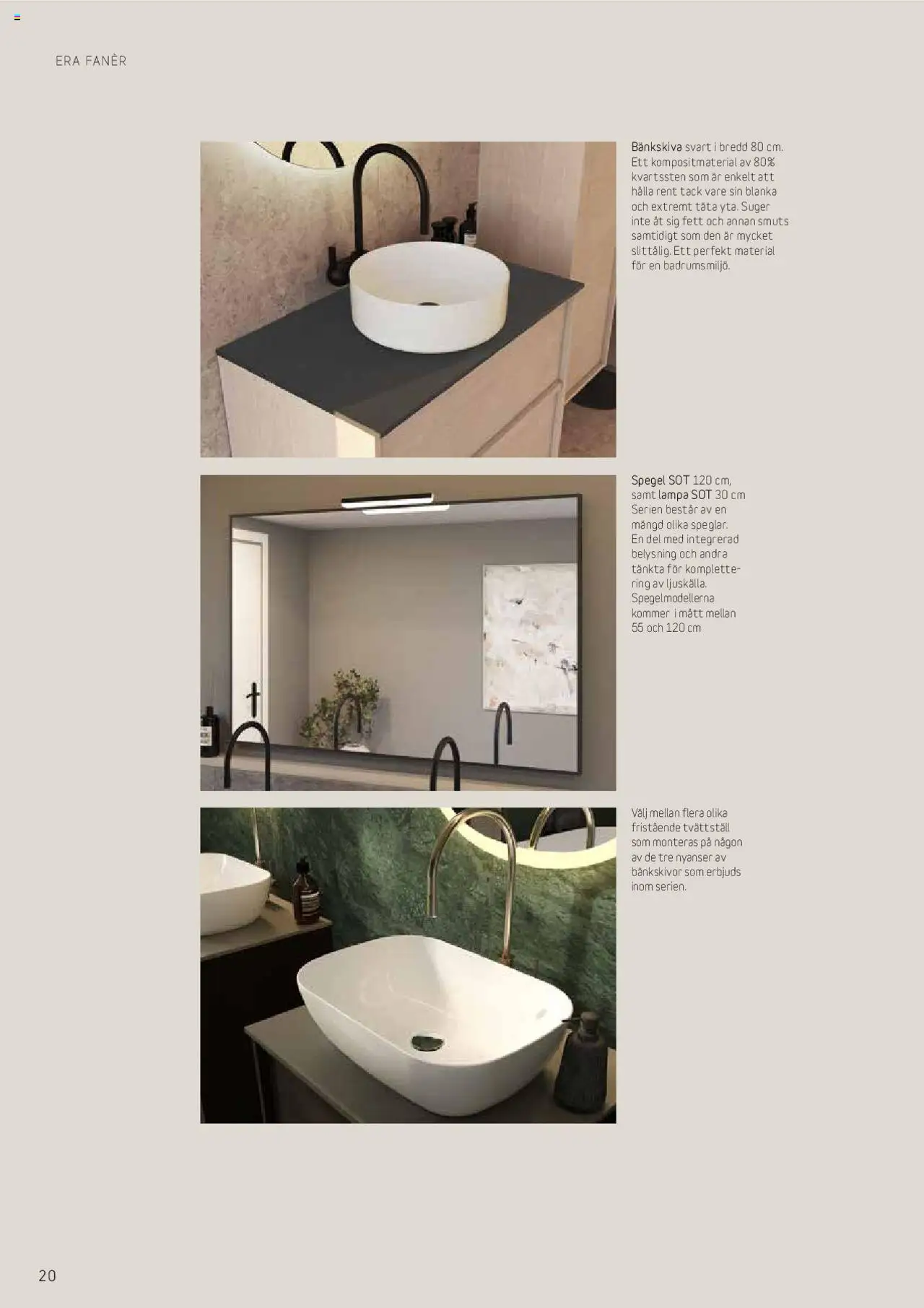Bauhaus reklamblad aktuell från 25.08.2025 | Sida: 20 | Produkter: Tvättställ, Spegel, Lampa, Ring