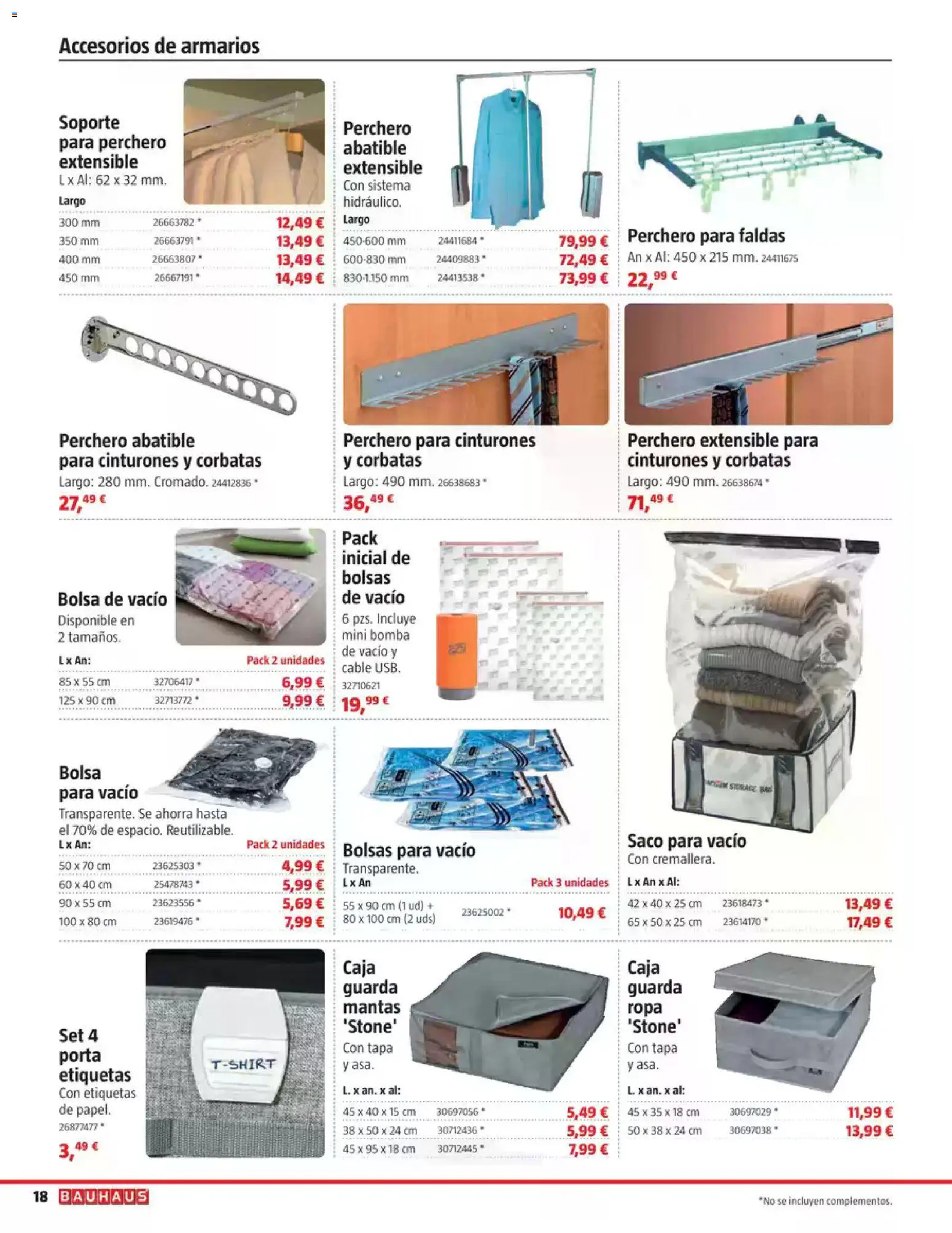 Bauhaus Ordenación │ válido desde el 18/08/2026 | Página: 18 | Productos: Perchero, Faldas, Cable, Caja