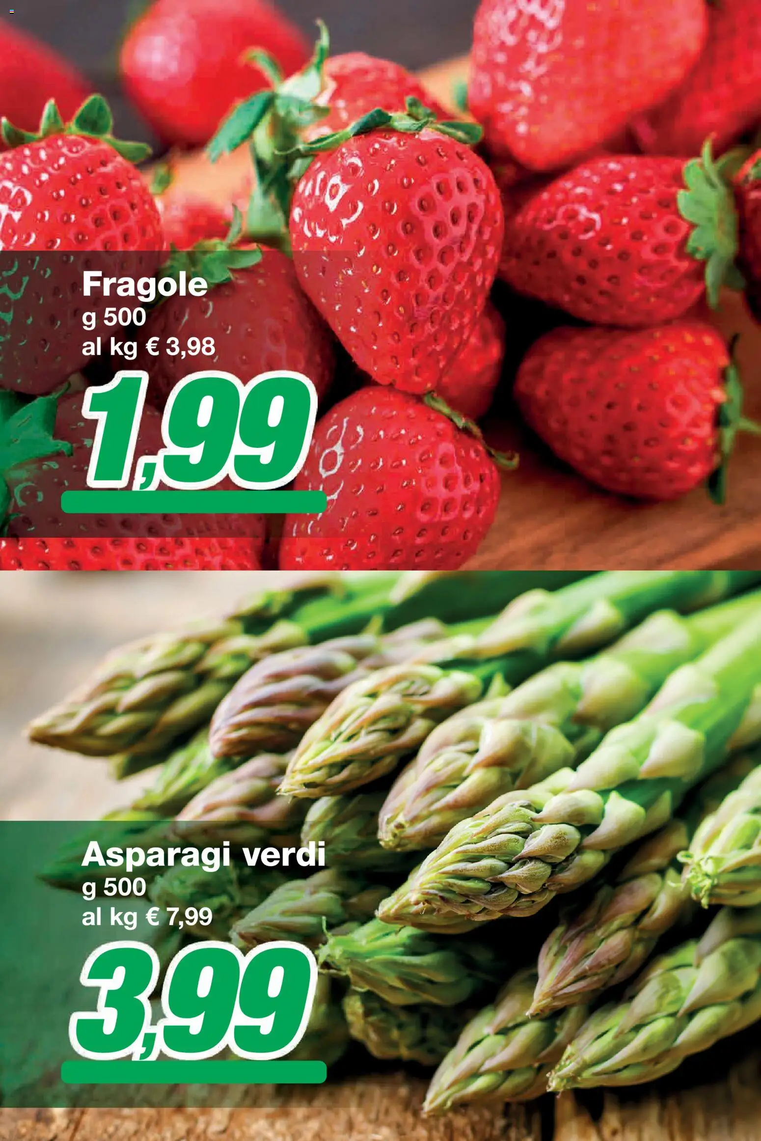 Volantino Prix del 10.04.2026 | Pagina: 11 | Prodotti: Fragole, Asparagi