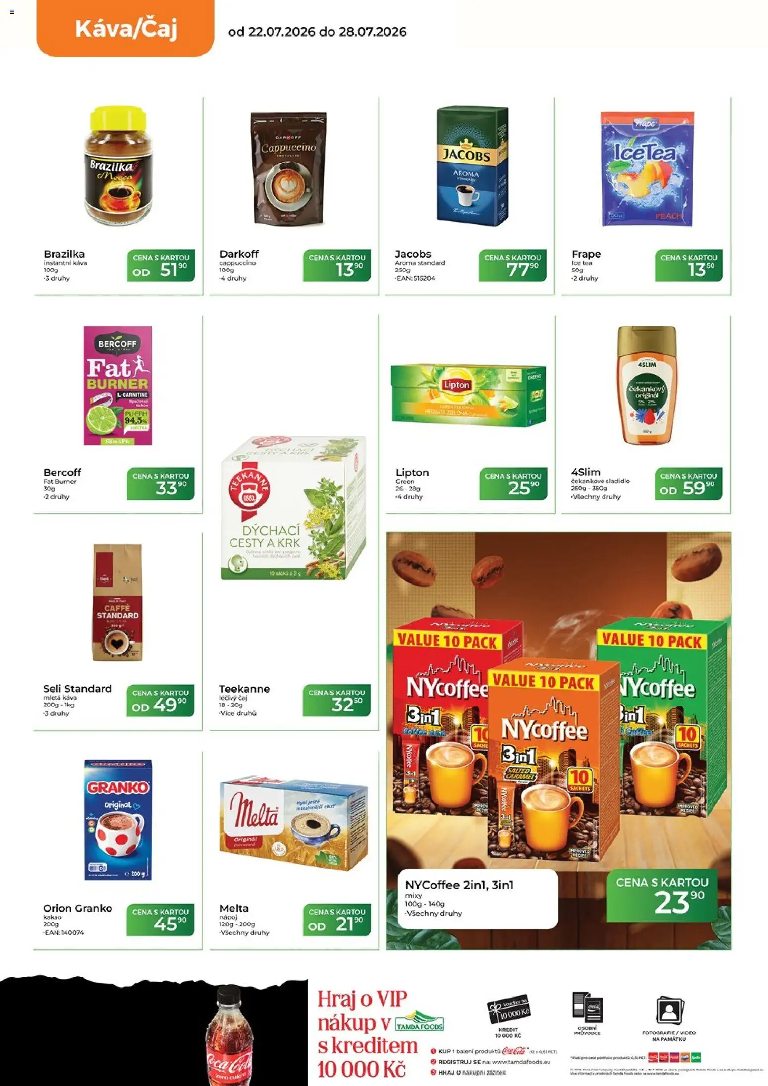 Tamda Foods leták od 22.07.2026 | Strana: 22 | Produkty: Jacobs, Melta, Ice tea, Kakao