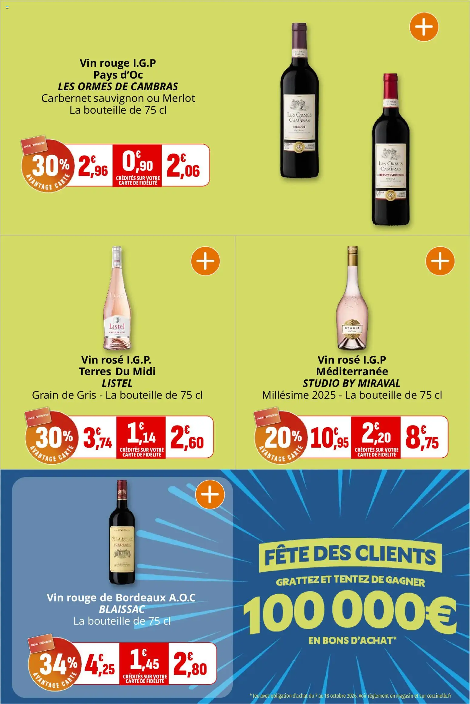 {H1} | Page: 34 | Produits: Vin rouge, Vin rosé, Bouteille, Vin